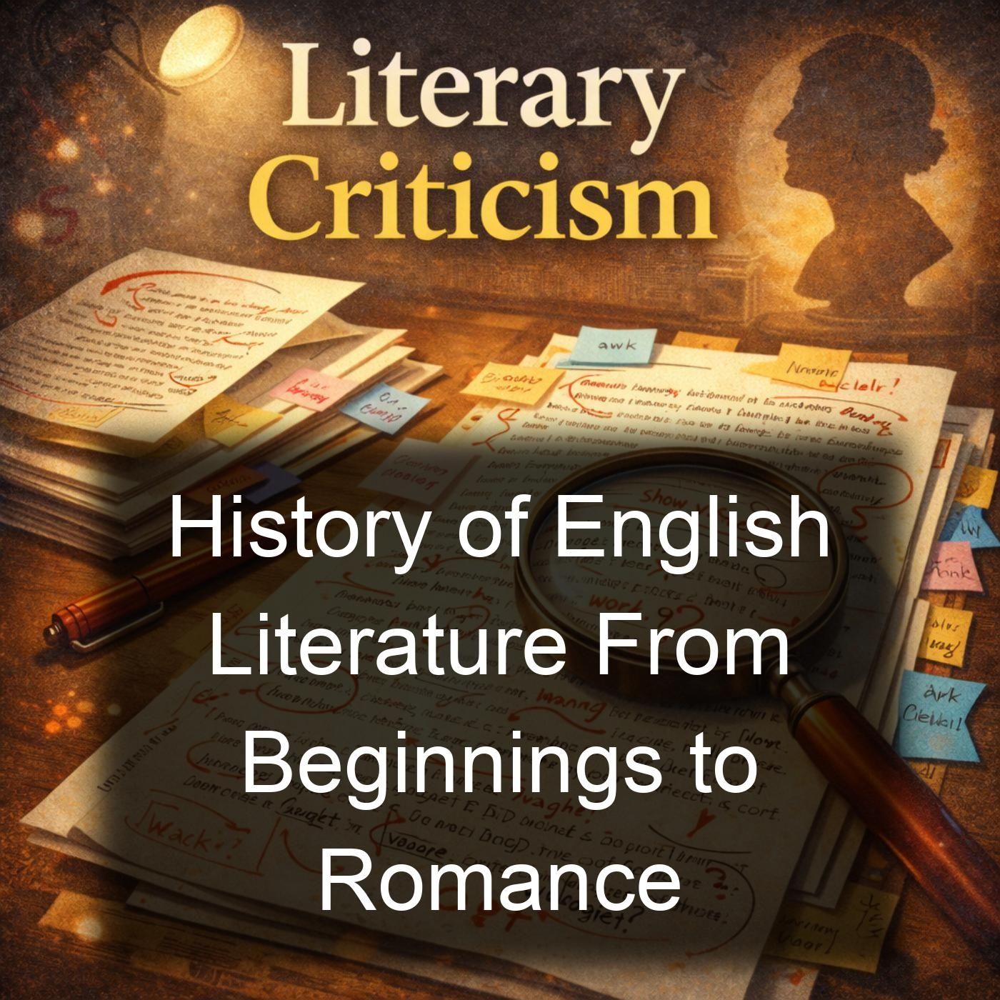 History of English Literature From Beginnings to Romance cover art