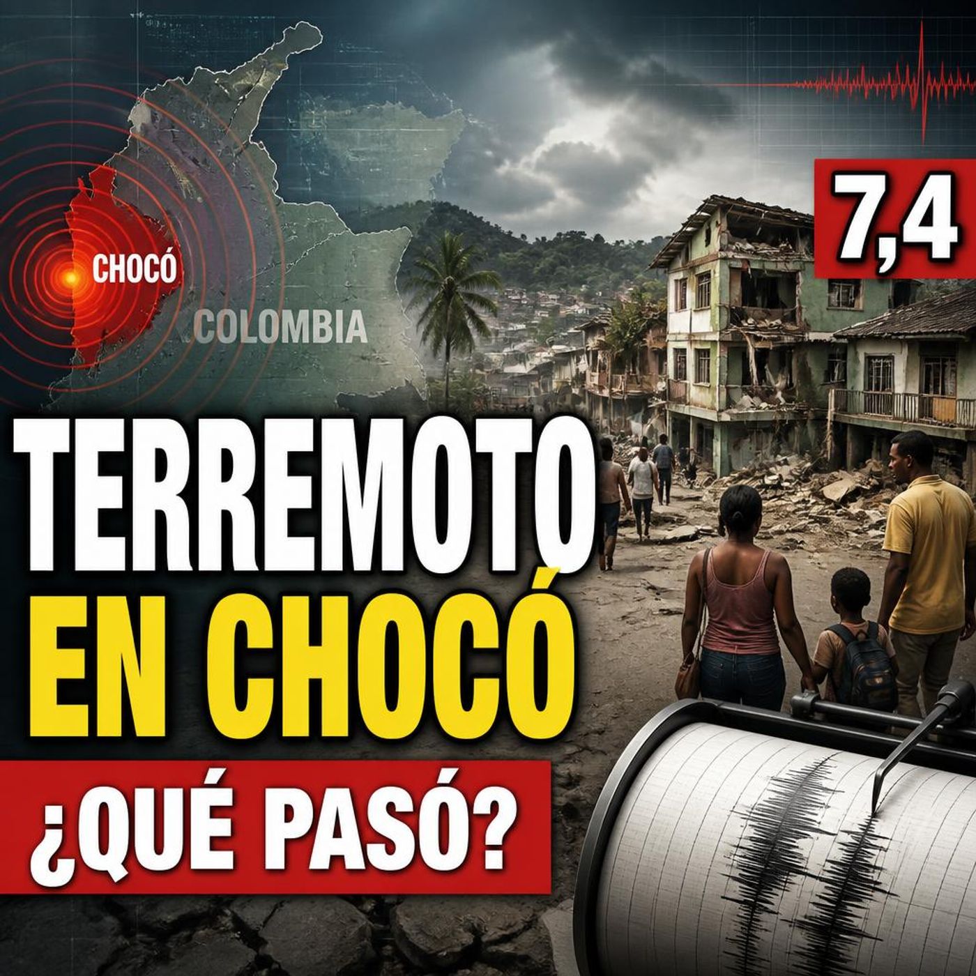Terremoto en el Chocó: magnitud 7,4, daños y últimas noticias en Colombia 🚨 episode artwork