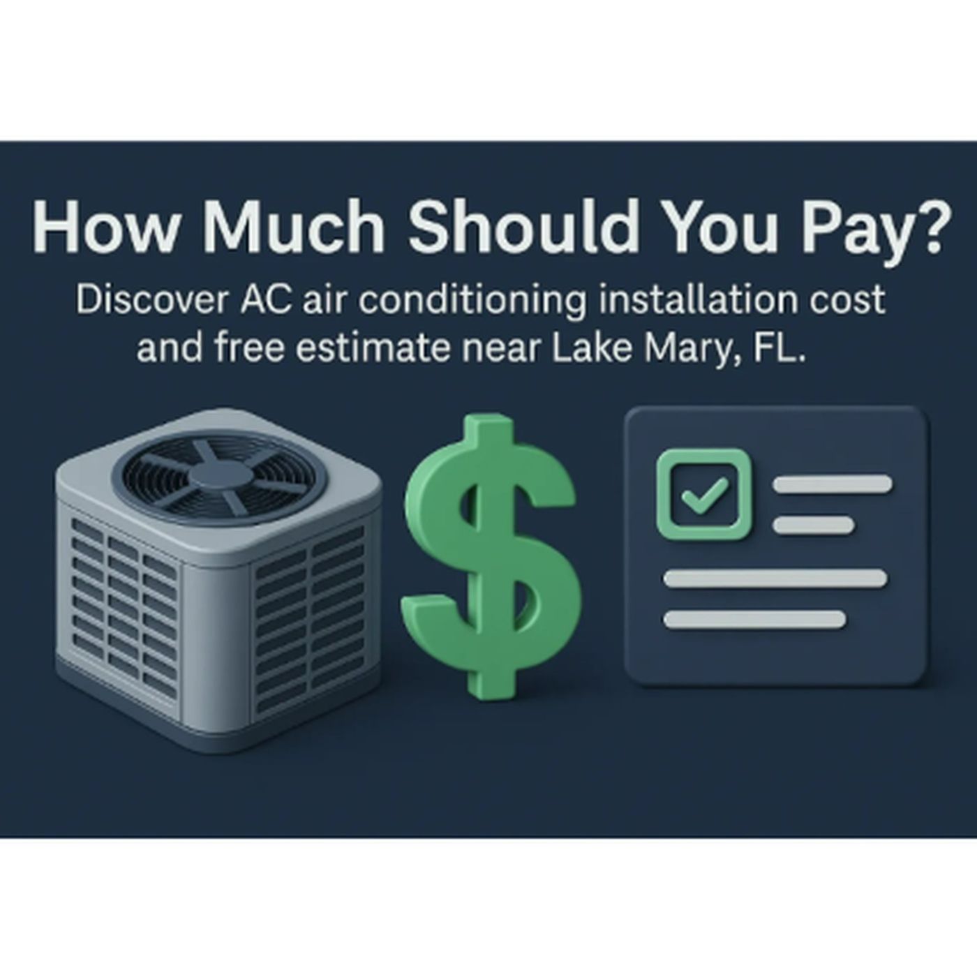 How Much Should You Pay? Discover AC Air Conditioning Installation Cost and Free Estimate Near Lake Mary FL episode artwork