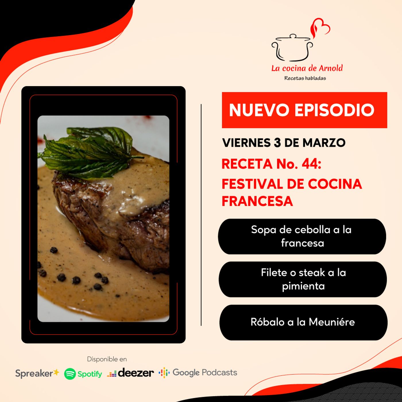 La cocina de Arnold, recetas habladas