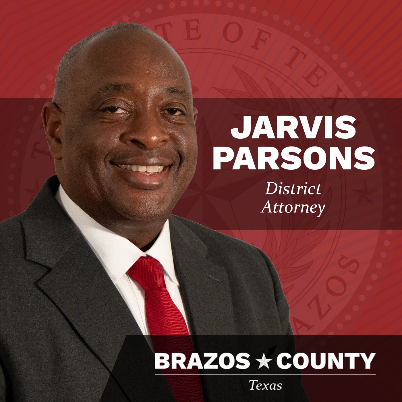 Brazos County District Attorney Jarvis Parsons on The Infomaniacs episode artwork