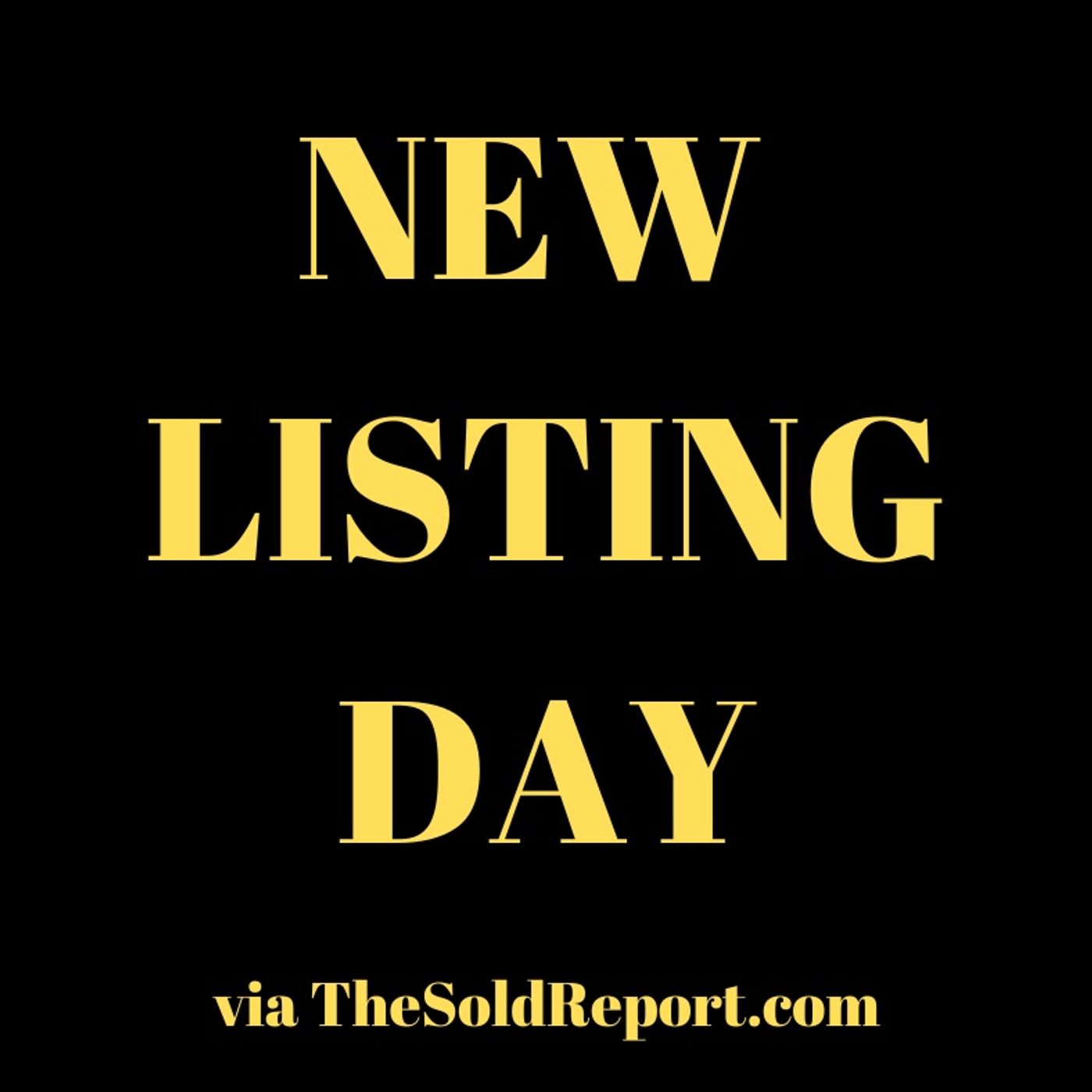 New Listing Day via TheSoldReport.com episode artwork