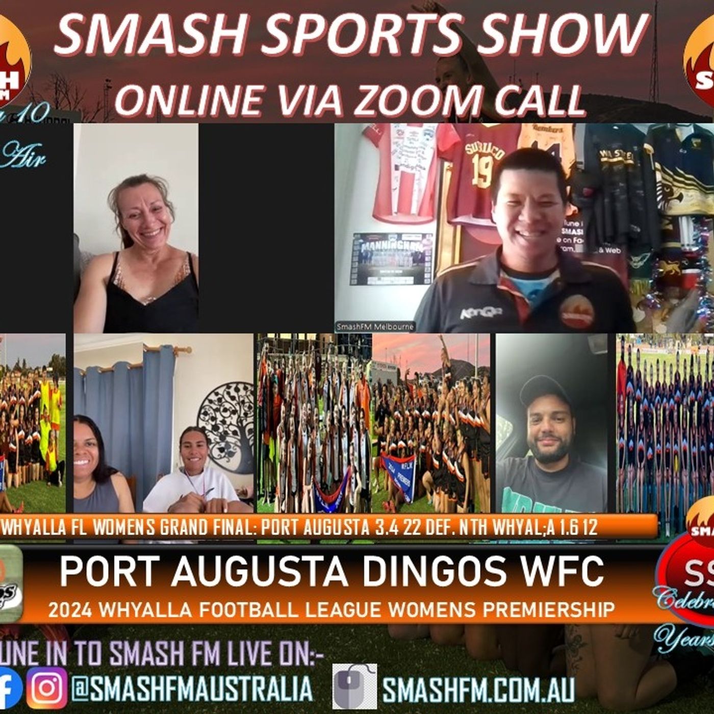 SSS10THYR: Port Augusta Dingos WFC WFLW24 Womens Premiership Interviews 151224