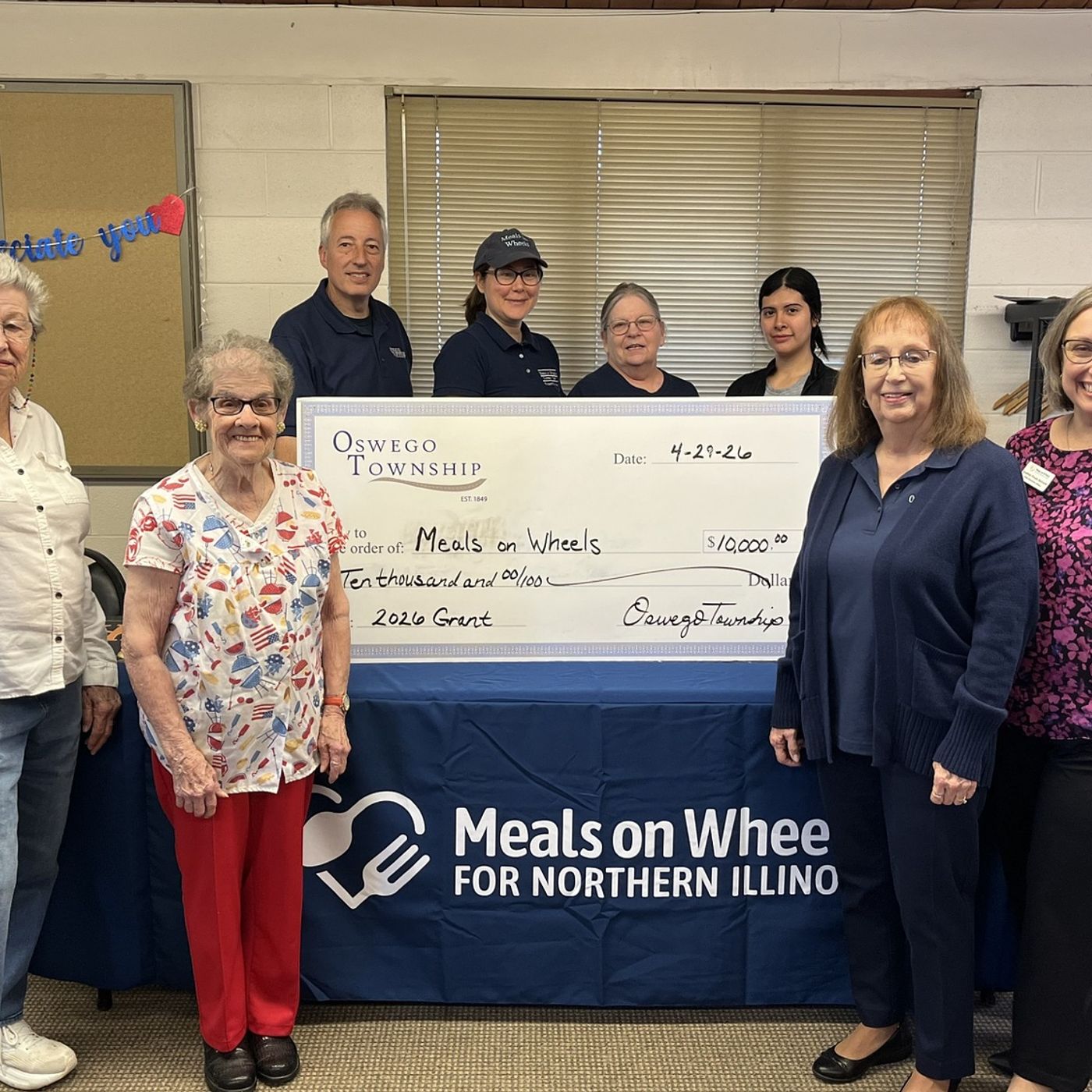 Oswego Township supporting older adults with $10,000 donation to Meals on Wheels episode artwork