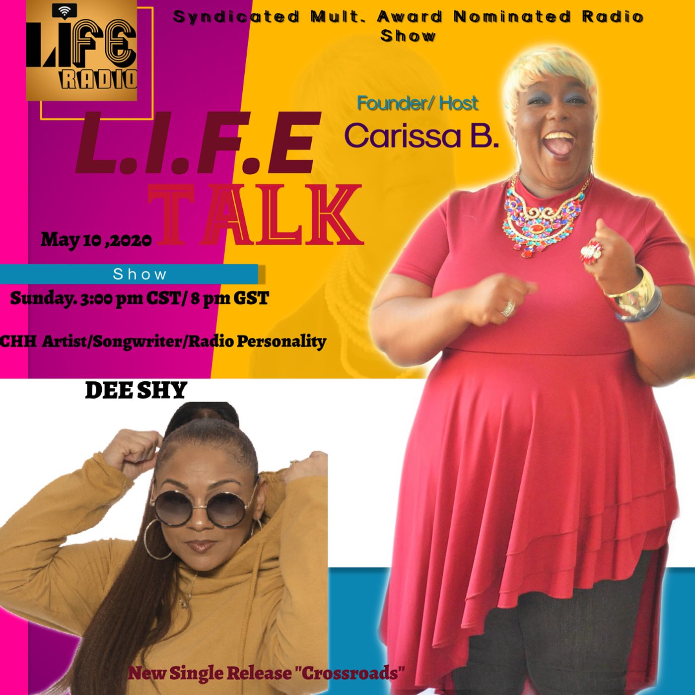 LIfe Talk Podcast/ Radio Show- Host Carissa B.