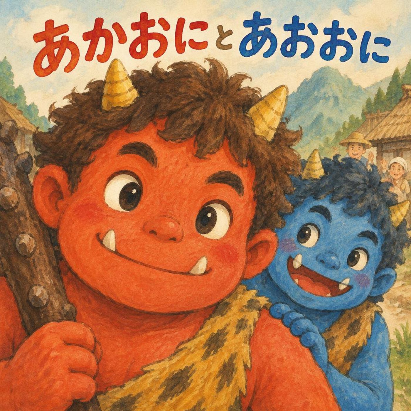 人間と友達になりたい！赤鬼アカと青鬼アオの秘密の大作戦 ｜【日本の童話】 episode artwork
