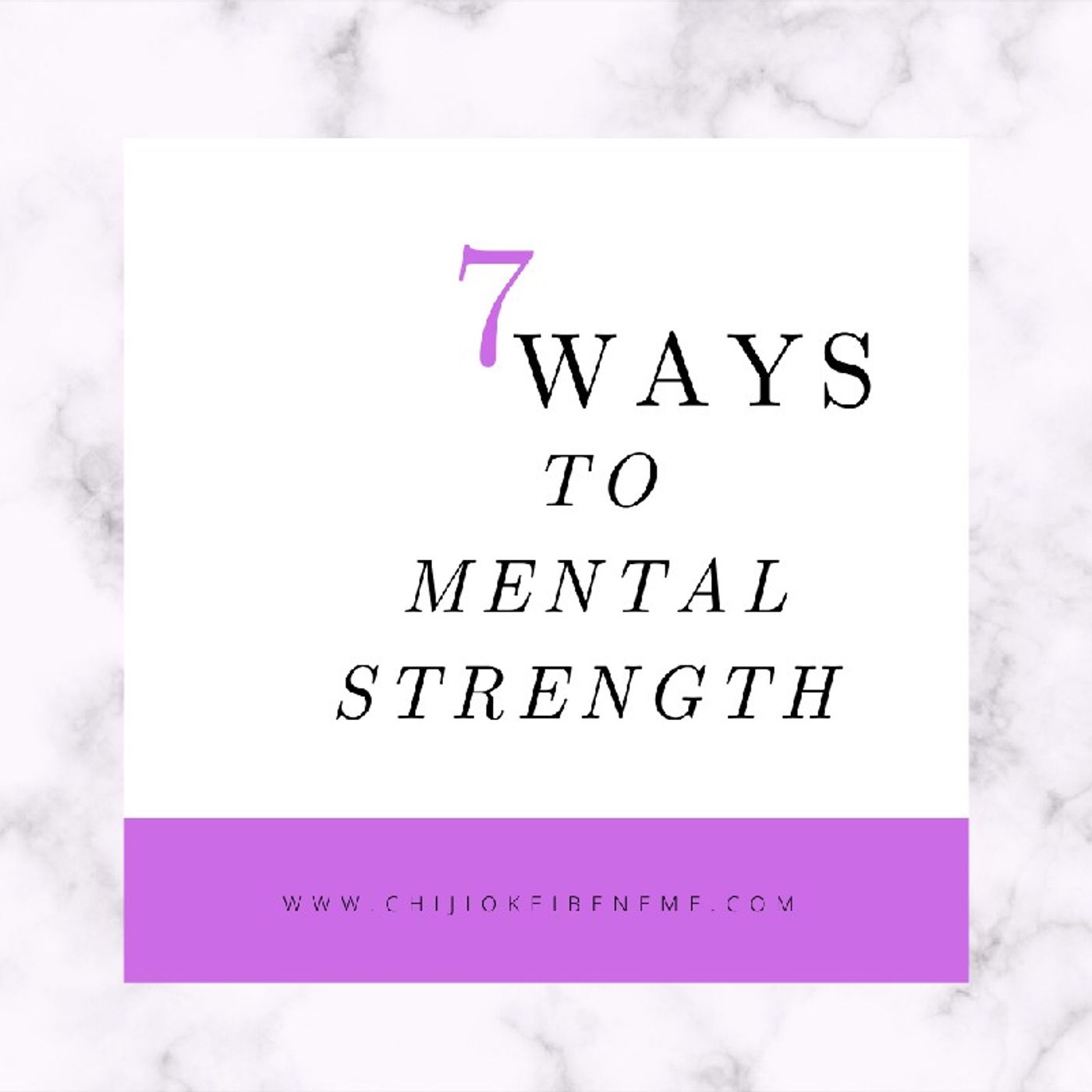 7 Ways To Mental strength thumbnail