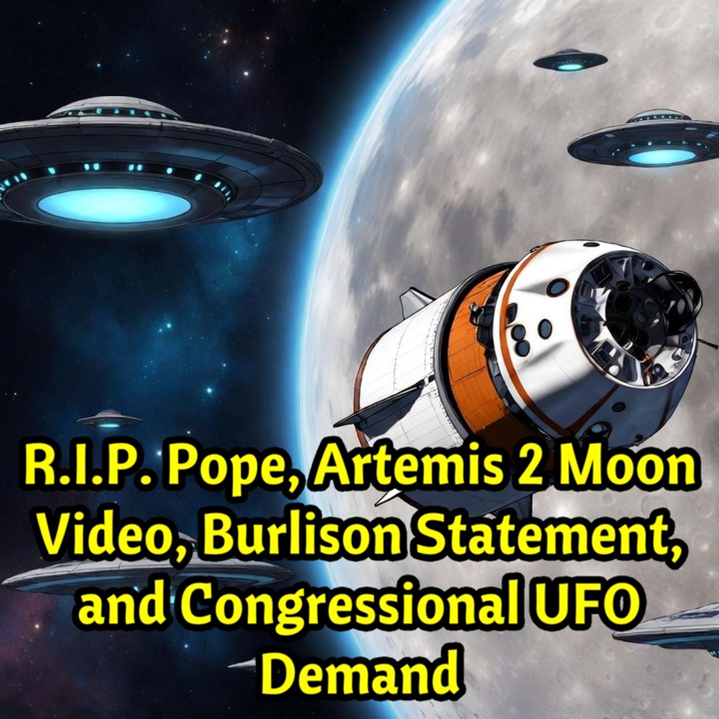 RIP Pope, Artemis 2 Moon #Video, Burlison Statement, and Congressional #UFO Demand