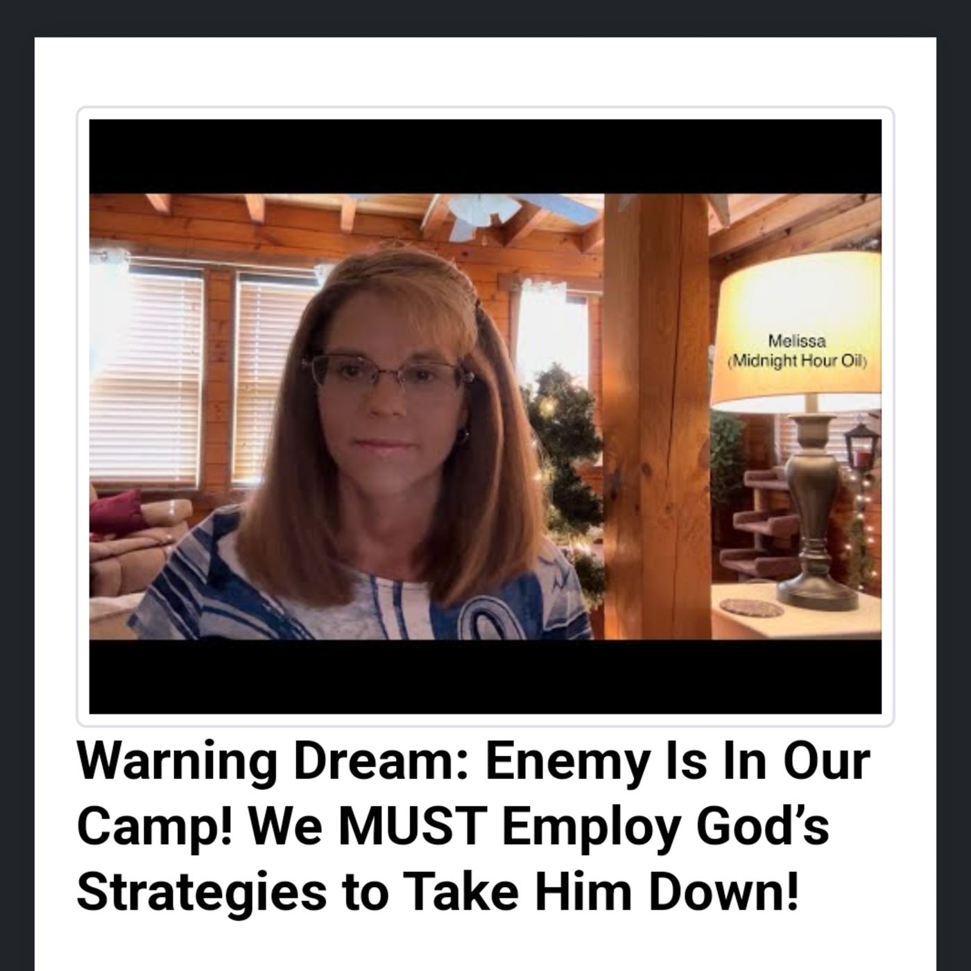 Warning Dream: Enemy Is In Our Camp! We MUST Employ God’s Strategies to Take Him Down! episode artwork