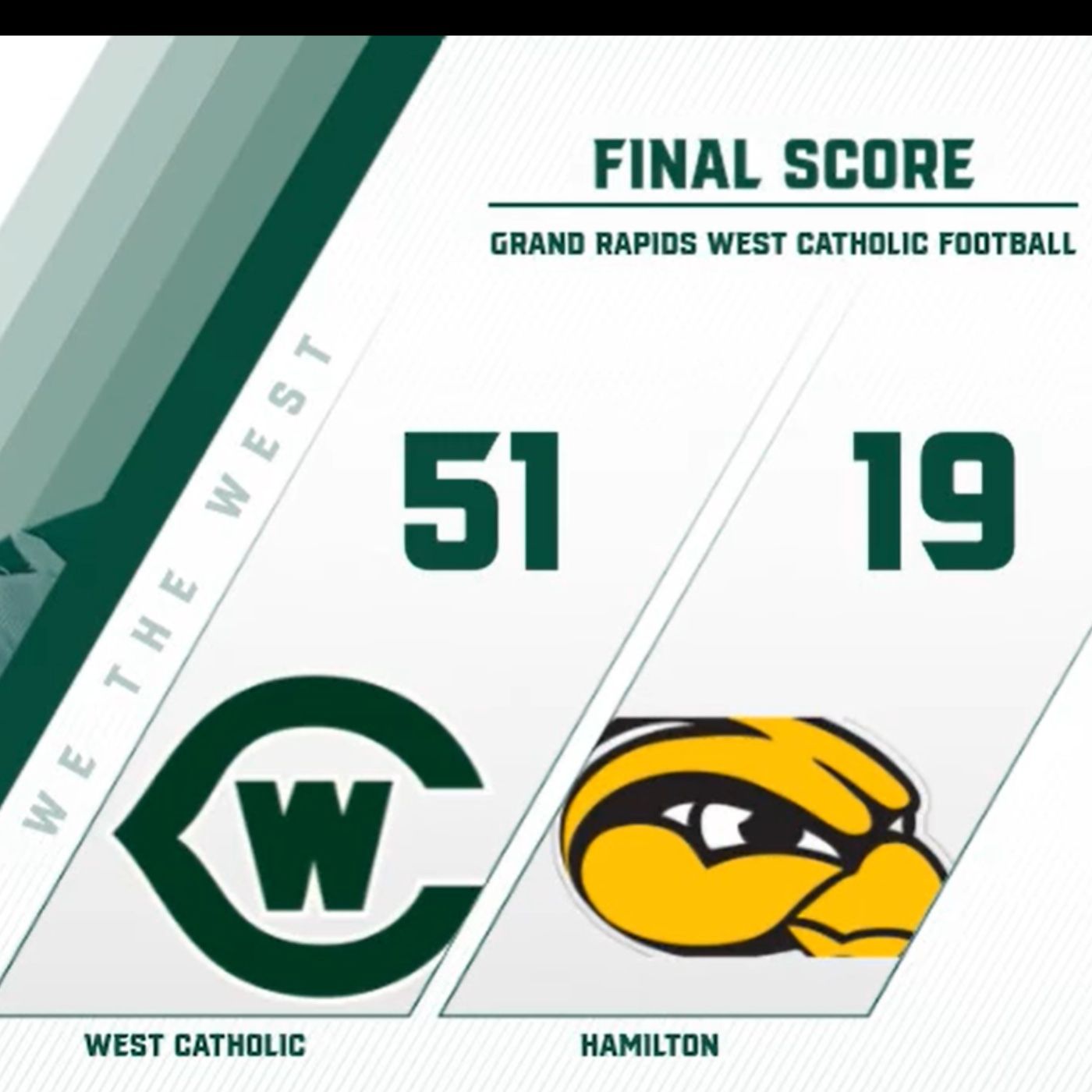 West Catholic Football Update