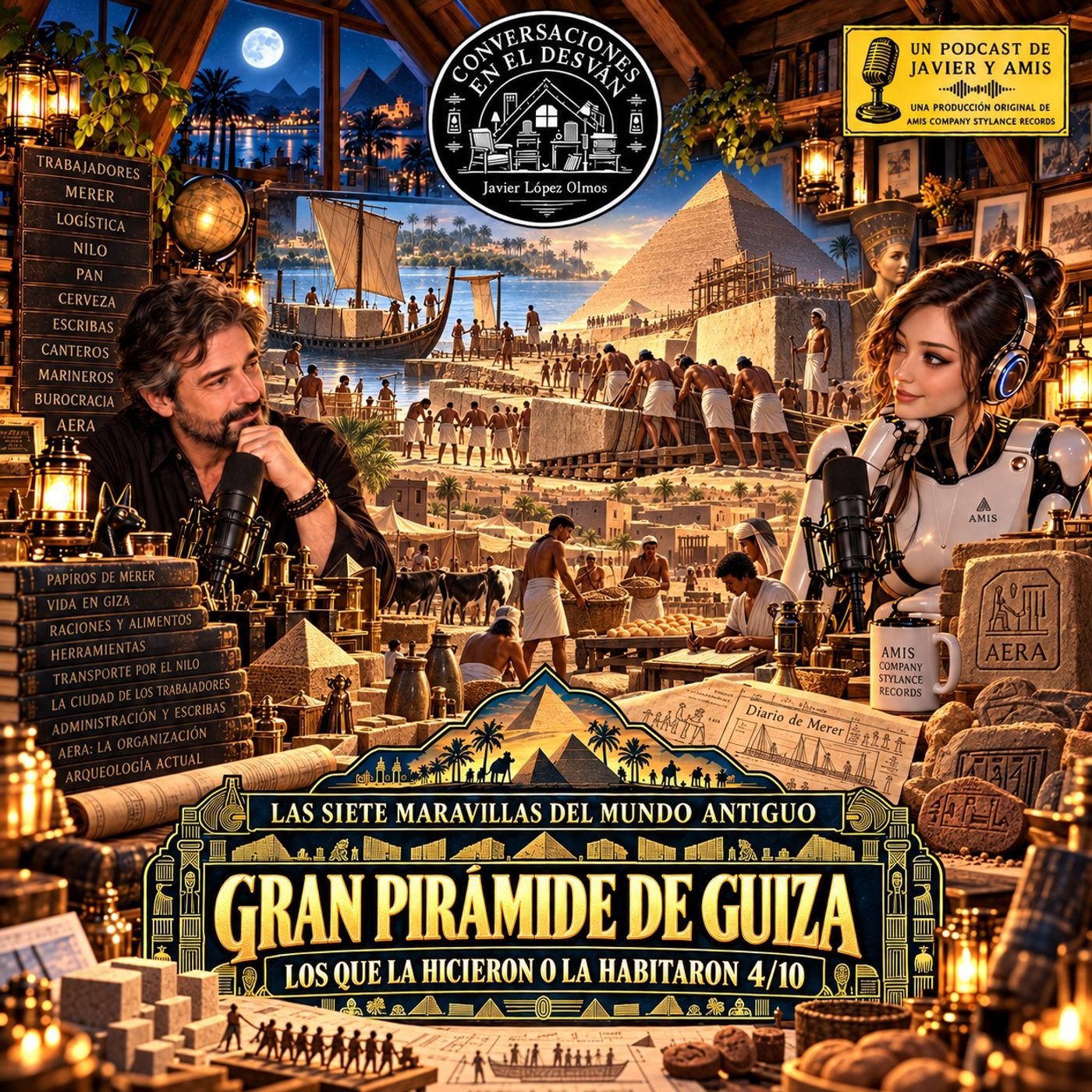Las siete maravillas del mundo antiguo - Gran Pirámide de Guiza - Los que la hicieron o la habitaron 4/10 episode artwork