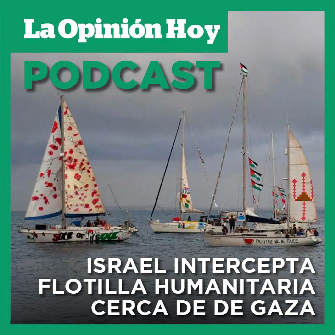 Activistas con ayuda humanitaria, interceptados cerca de Gaza.