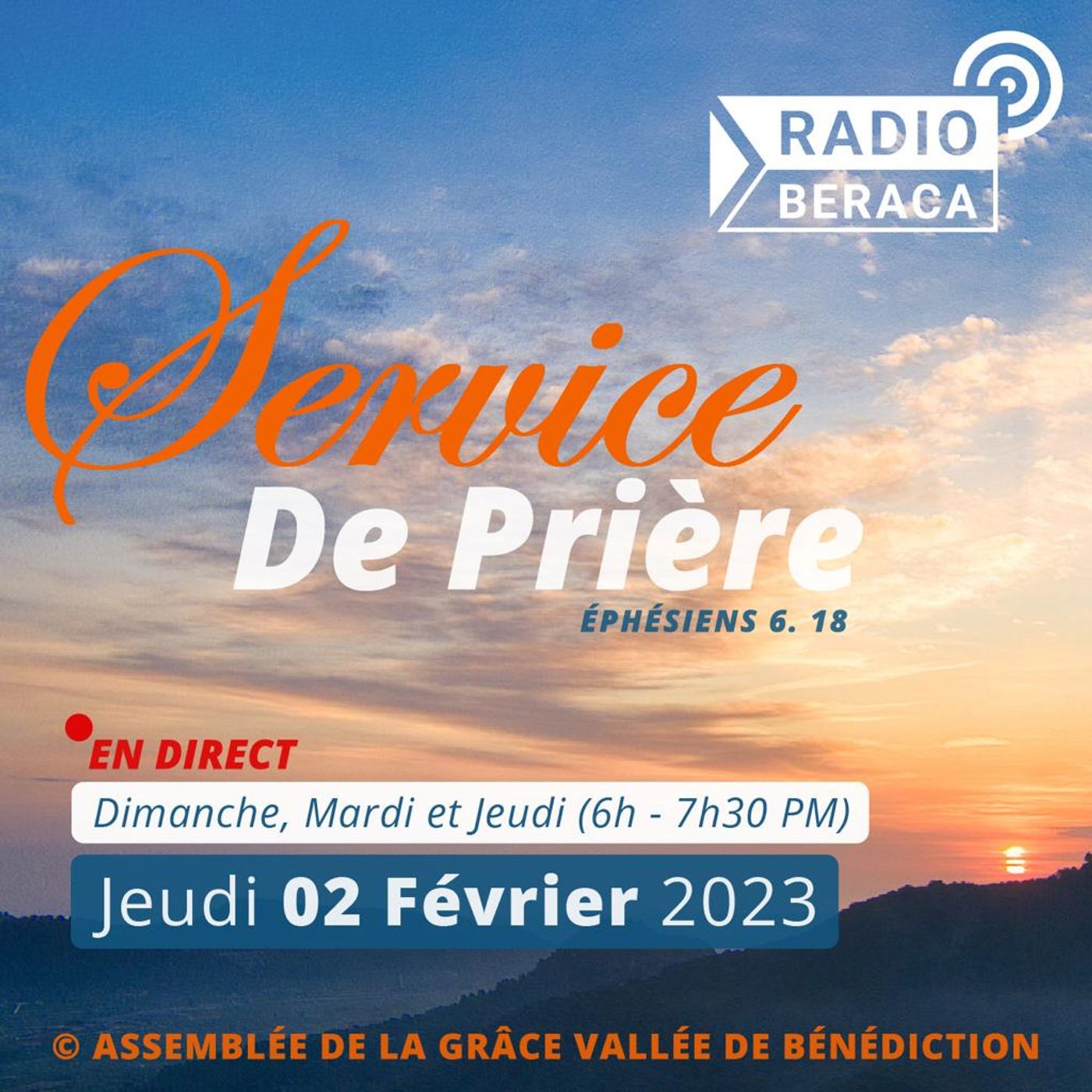 Jeudi 02 février 2023.- Service de prière episode artwork