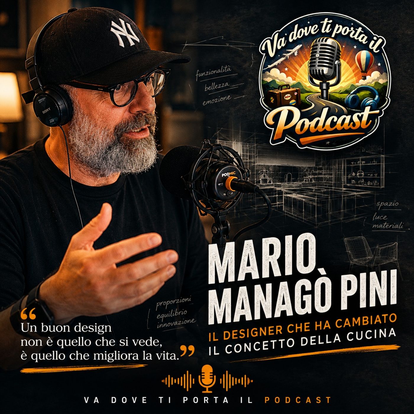 Episodio 3 – MARIO MANAGO’ PINI, il designer che ha rivoluzionato il concetto della cucina episode artwork