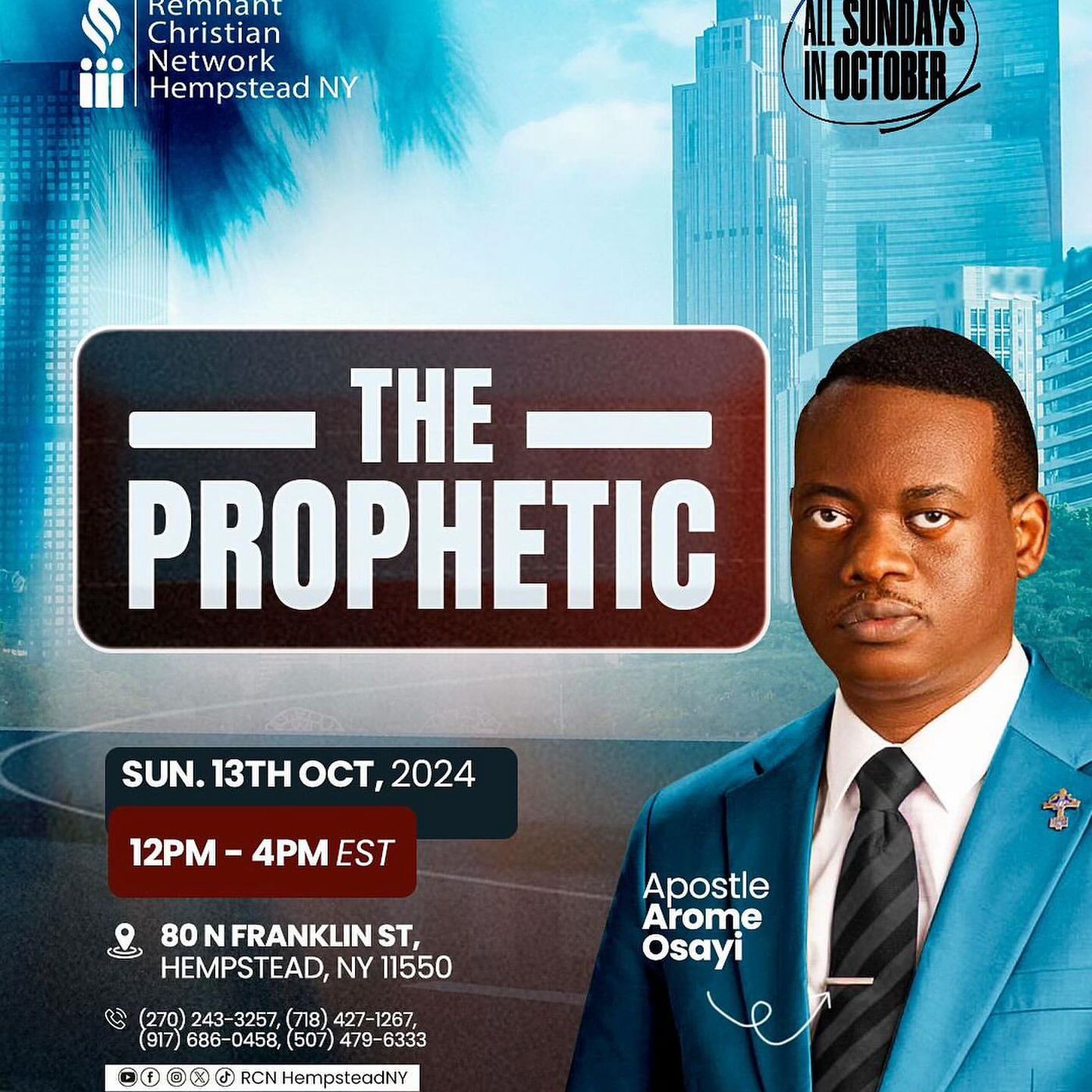 THE PROPHETIC APOSTLE AROME OSAYI