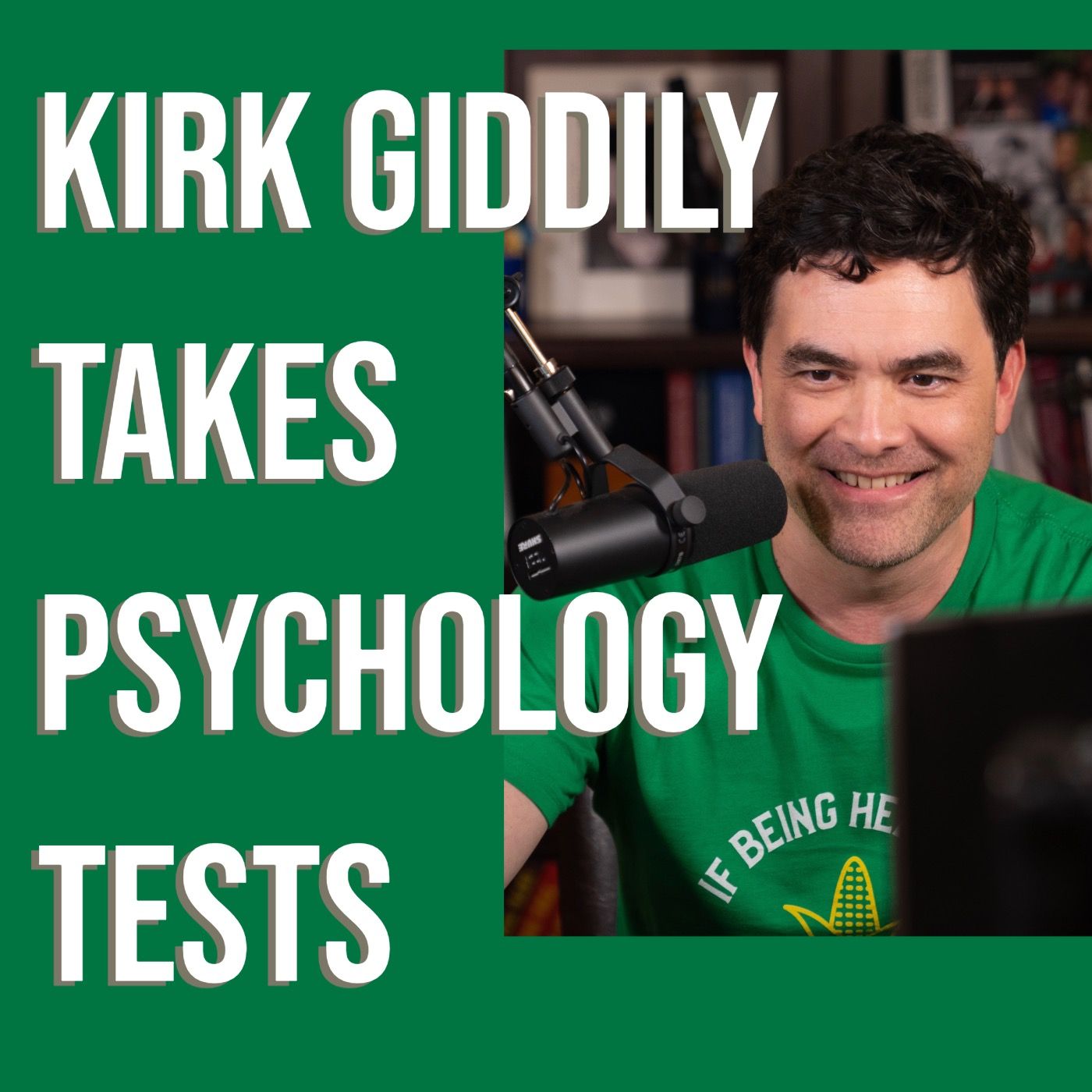 Kirk giddily takes psychology tests