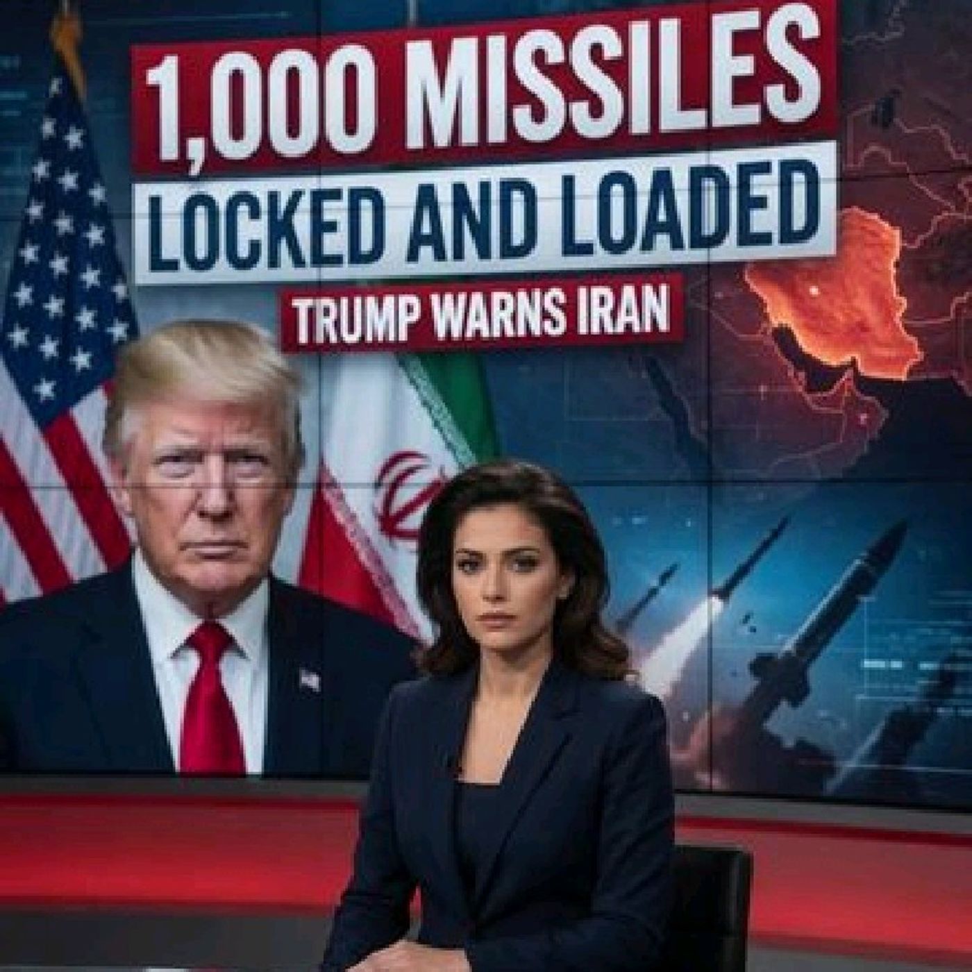 President Donald Trump said “1,000 missiles are locked and loaded” and aimed at Iran, warning that thousands more could follow if Tehran att episode artwork