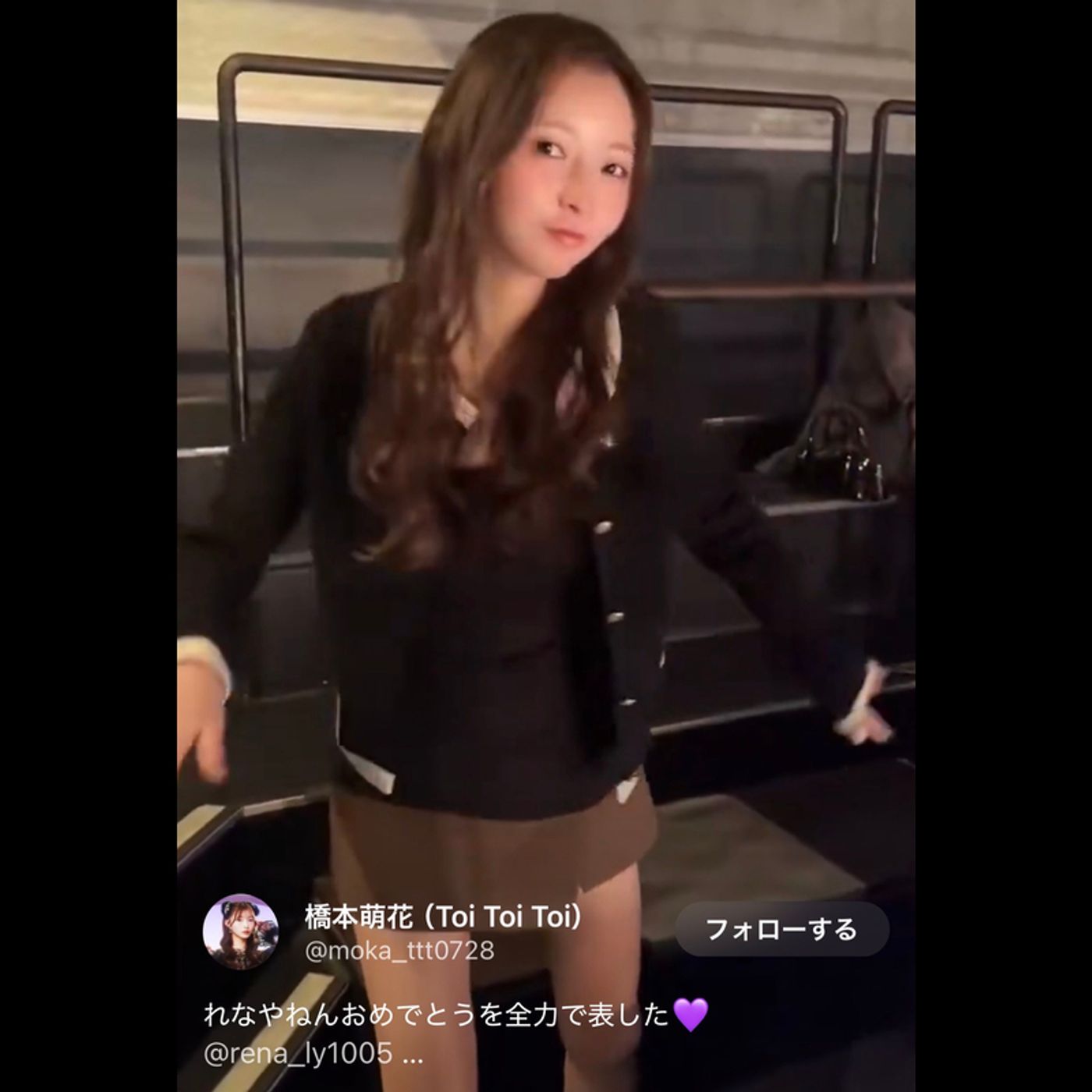 Toi Toi Toi 橋本萌花、log you 松本玲奈の生誕祭で“2階席ガチ勢”に　公式動画に映り込み話題
