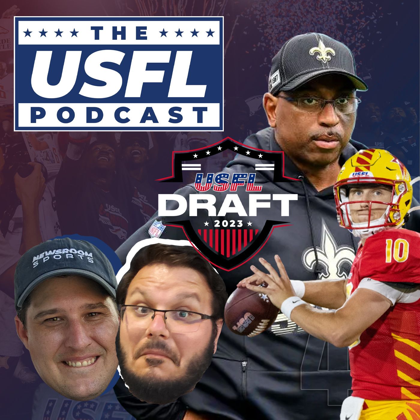 2023 USFL College Draft News, Gamblers New Head Coach & Case Cookus Returns | USFL Podcast #47 episode artwork