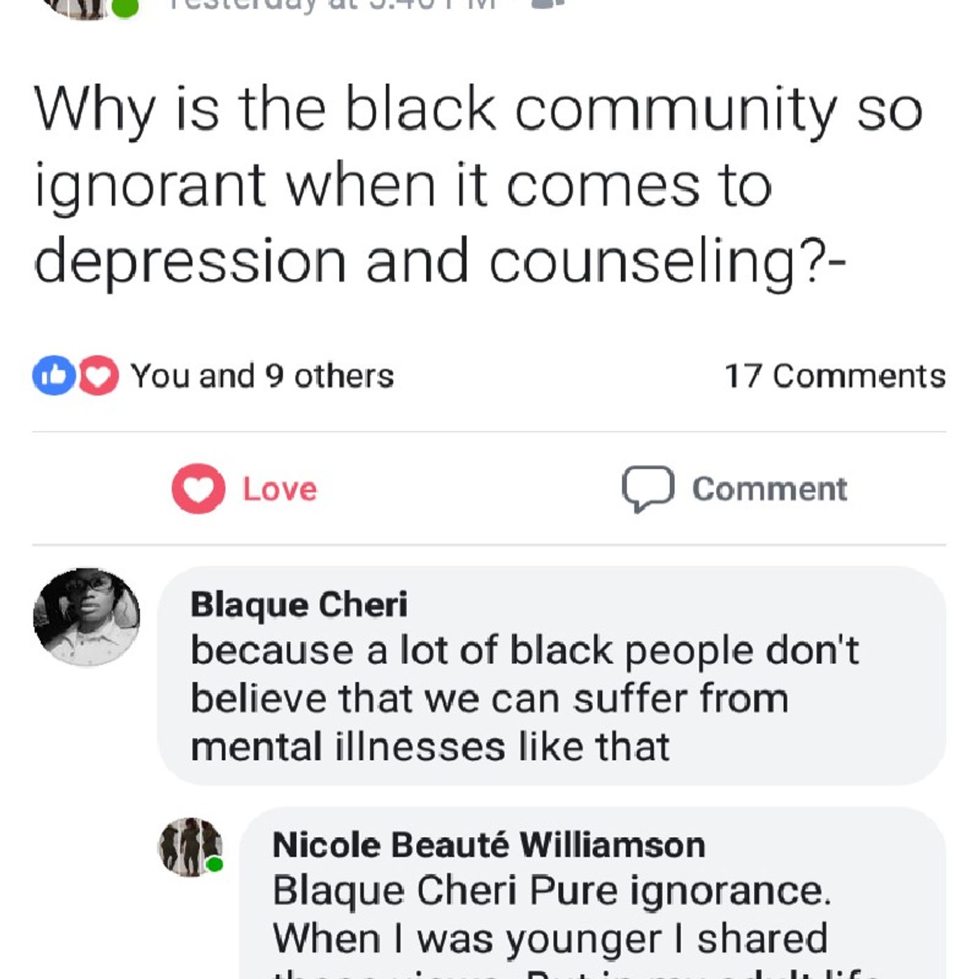 Episode 14 - Depression In The Black Community