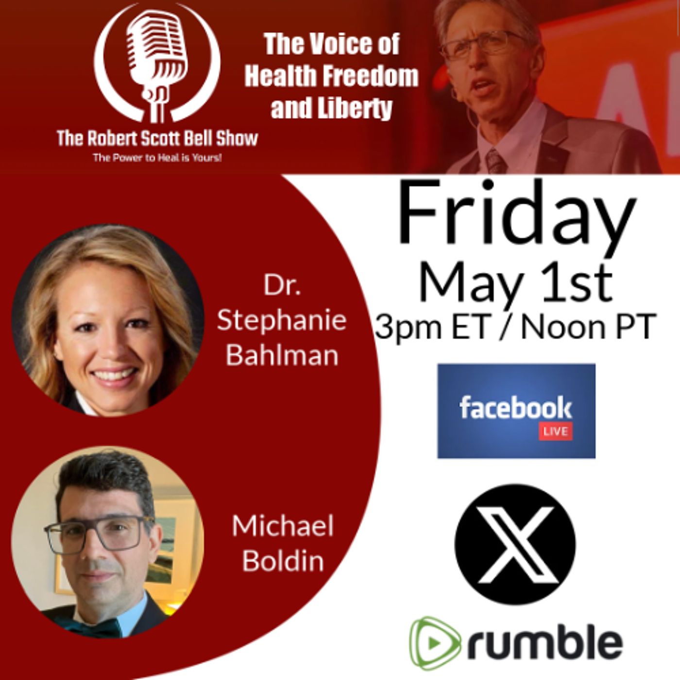 Trump's Surgeon General Pick, Stephanie Bahlman, Chiropractic health, Pet care, Michael Boldin, Tenth Amendment Center - The RSB Show 5-1-26