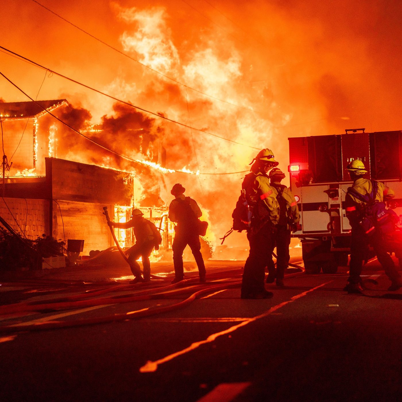'We’re praying for mercy here': Escaping the LA inferno