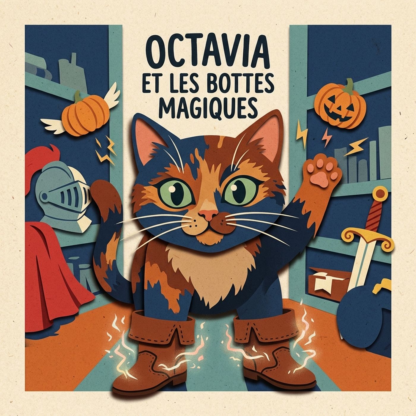 Octavia et les Bottes Turbulentes : La Nuit où la Magie s'Échappe｜【Conte fantastique】