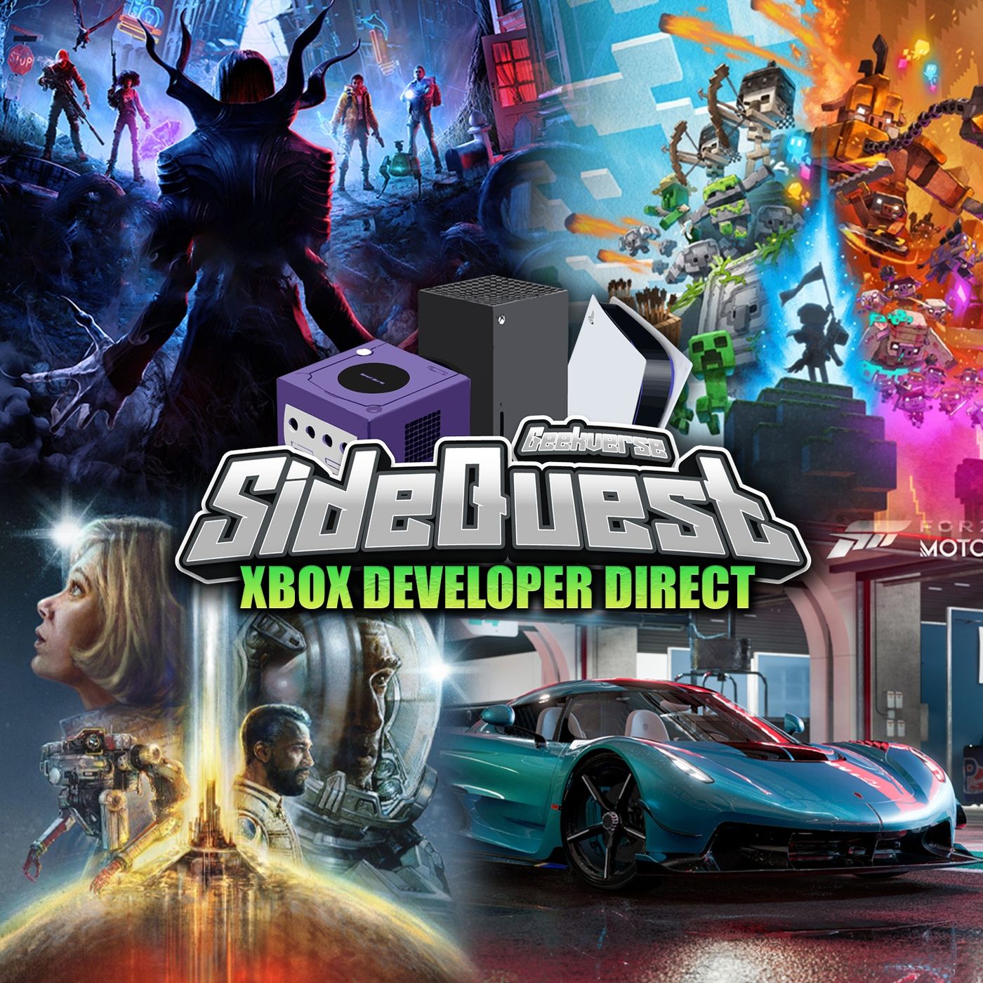 cover of episode Xbox Developer Direct, Redfall, Hi-Fi Rush, Minecraft Legends, Forza: Sidequest