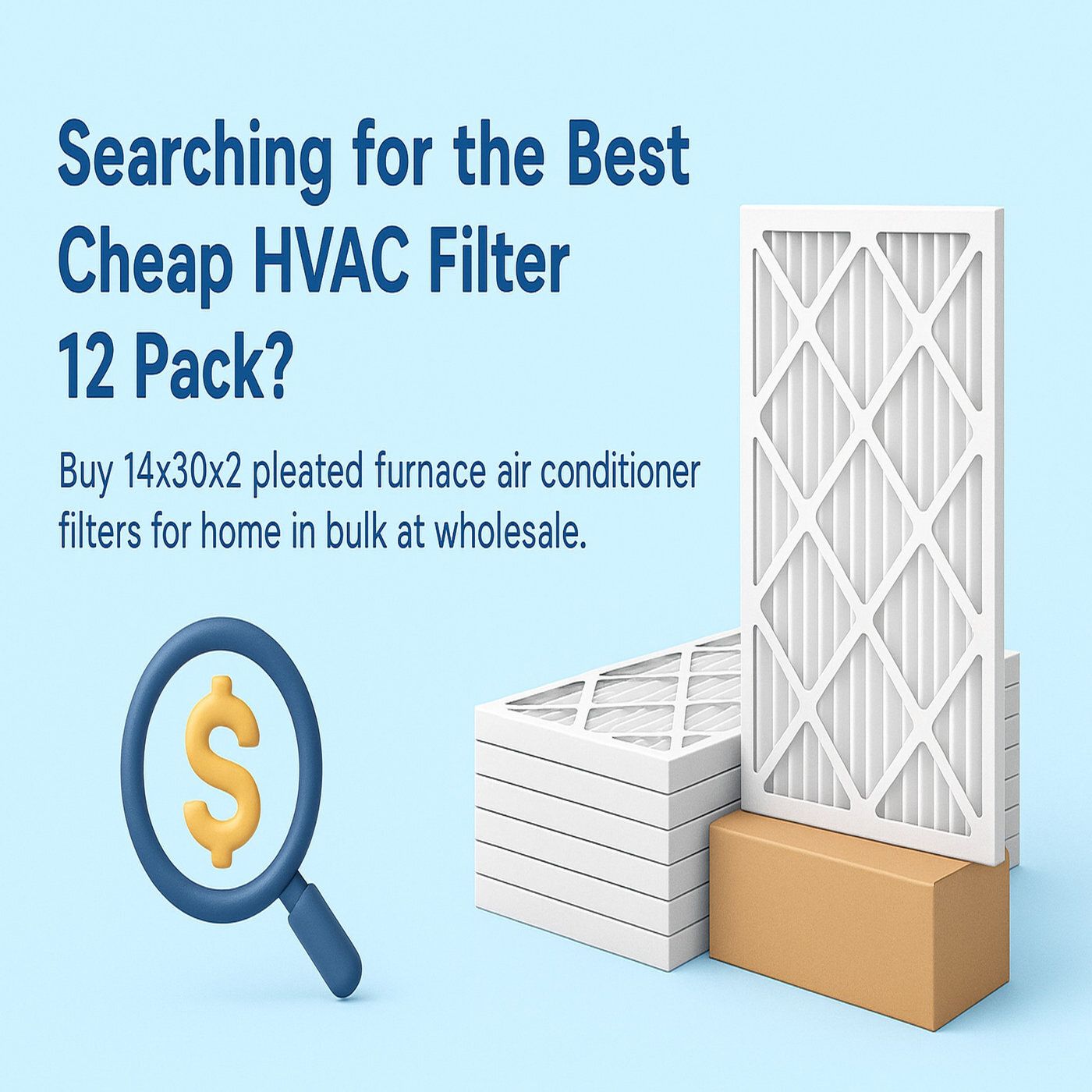 Searching for the Best Cheap HVAC Filter 12 Pack? Buy 14x30x2 Pleated Furnace Air Conditioner Filters for Home in Bulk at Wholesale episode artwork