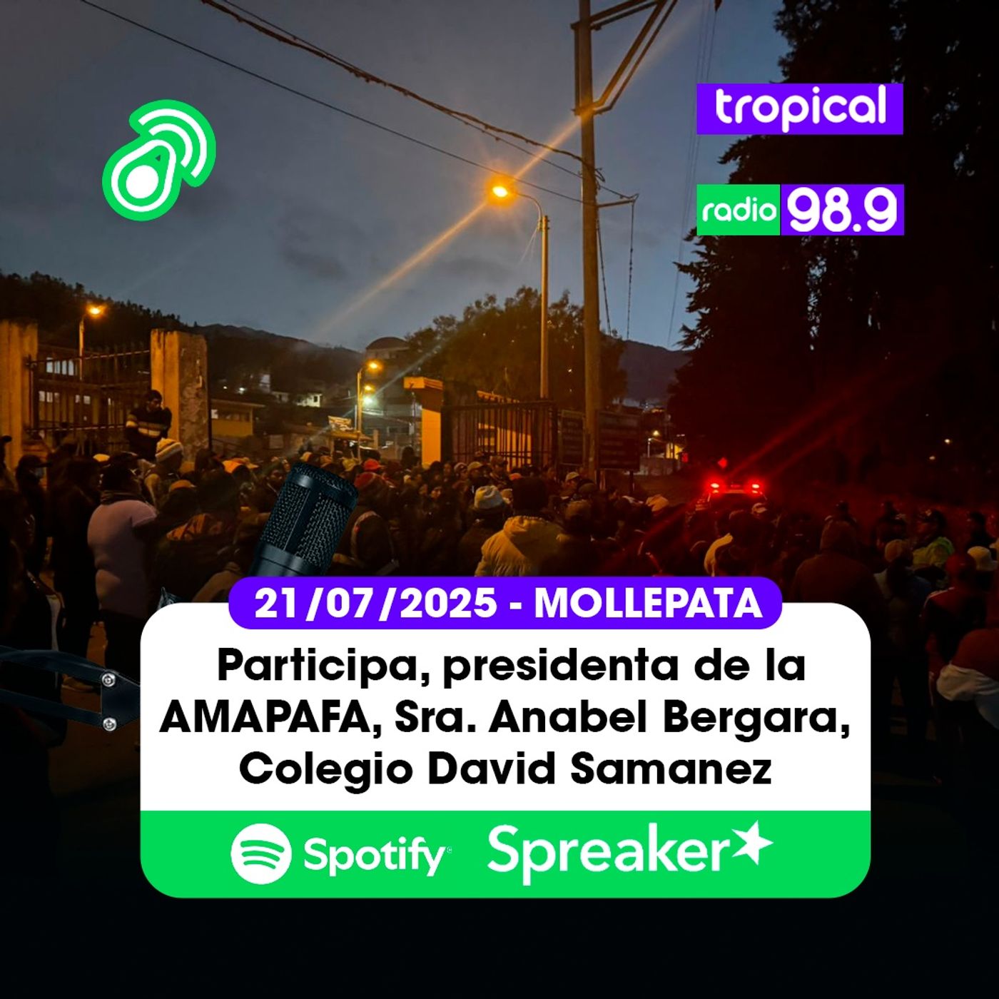 👊🏼📻Participa, presidenta de la AMAPAFA, Sra. Anabel Bergara, desde el lugar de protesta en Mollepata 21/07/2025 episode artwork