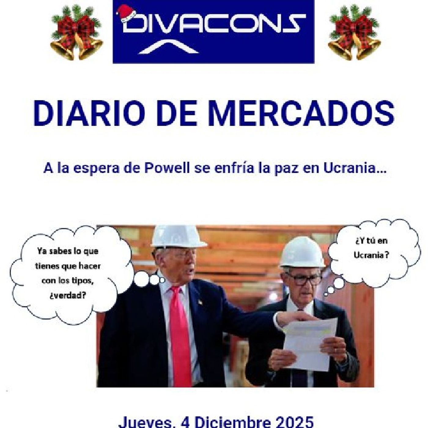 PODCAST en abierto DIARIO DE MERCADOS Jueves 4 Dic 2025