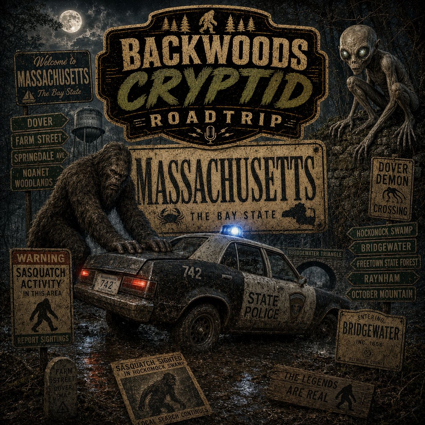 Massachusetts: The Dover Demon and Bigfoot episode artwork