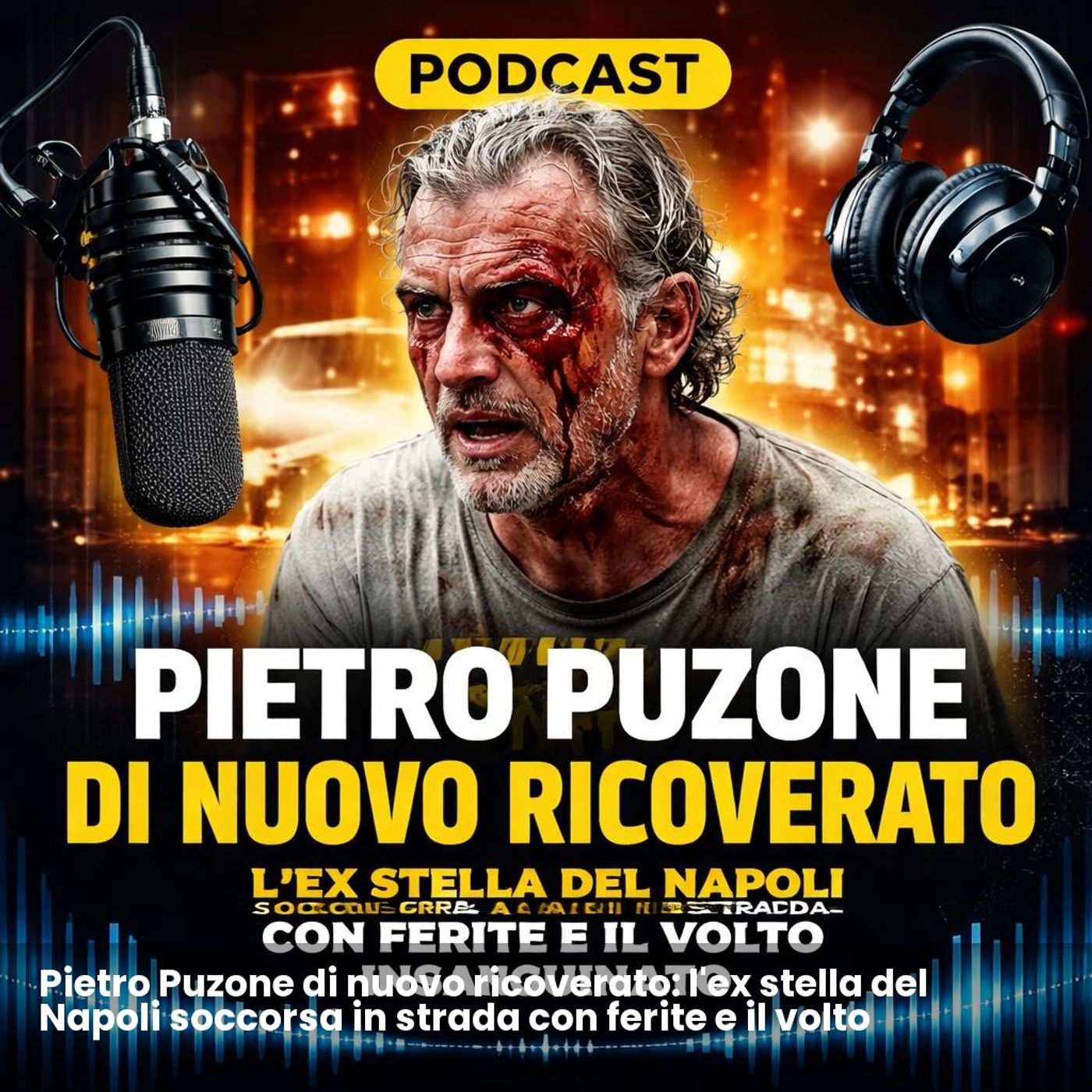 Pietro Puzone di nuovo ricoverato: l'ex stella del Napoli soccorsa in strada con ferite e il volto insanguinato episode artwork