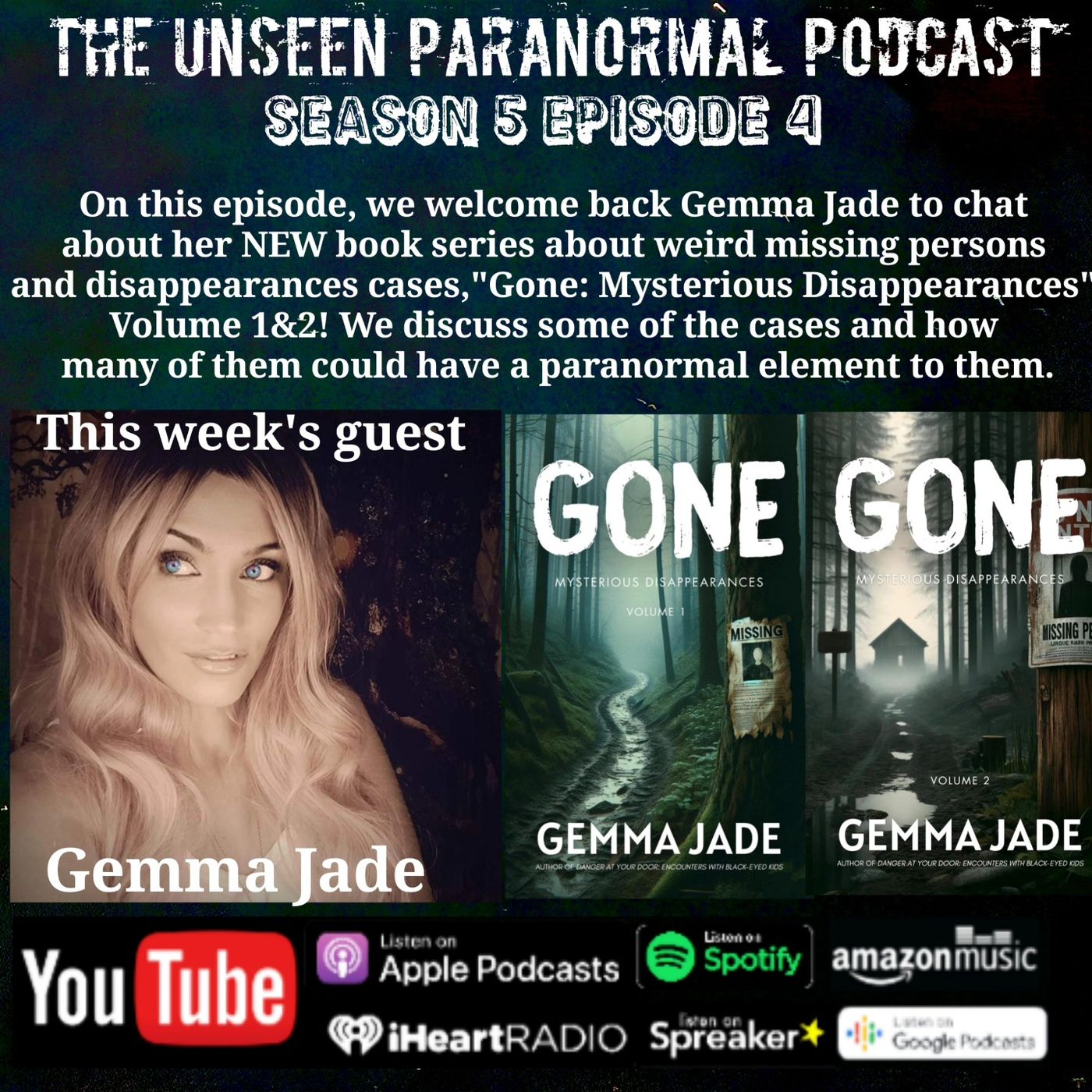 Gone: Mysterious Disappearances with Gemma Jade - podcast episode cover