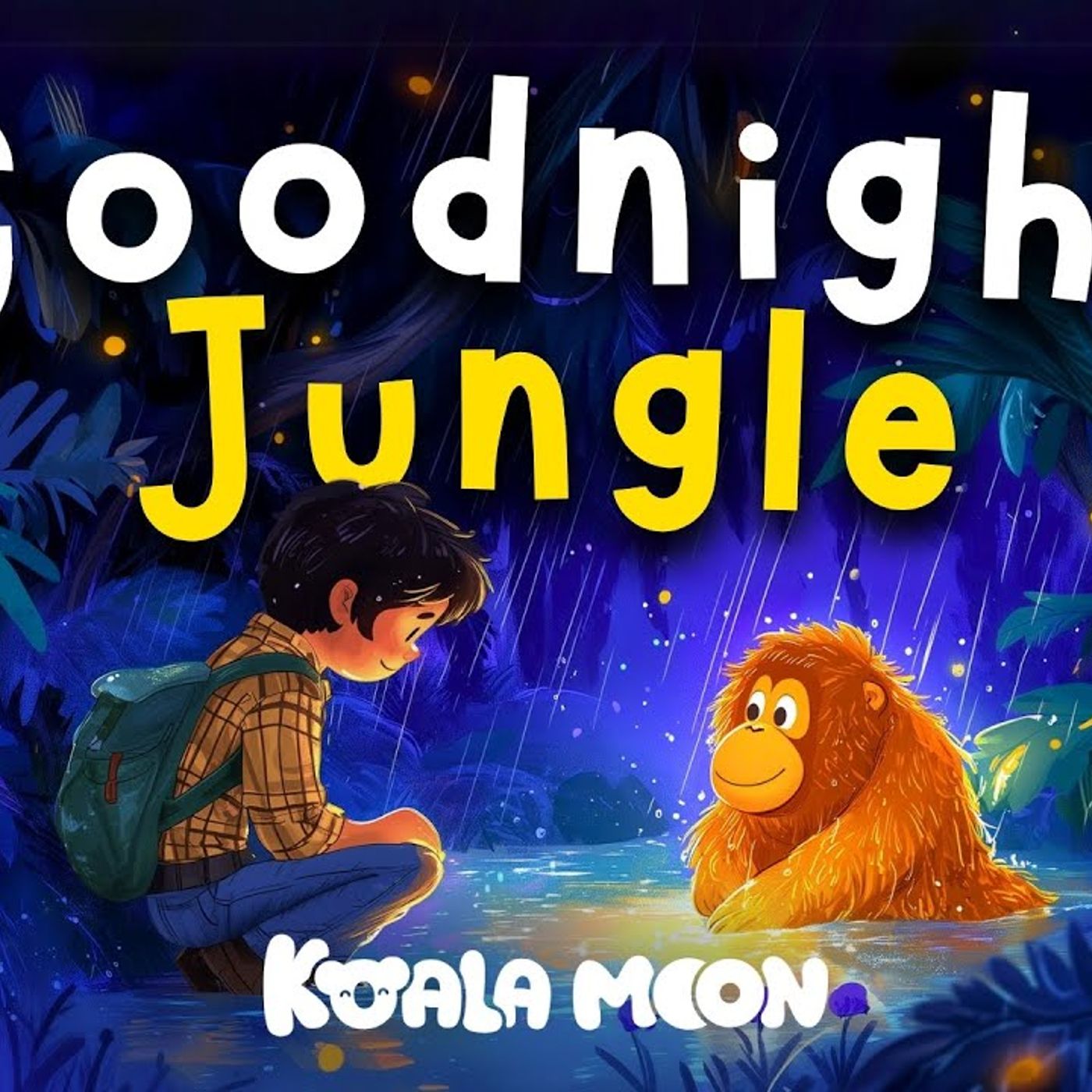 Goodnight Jungle ☔️🐒 Bedtime Stories for Kids with Relaxing Rain Sounds episode artwork
