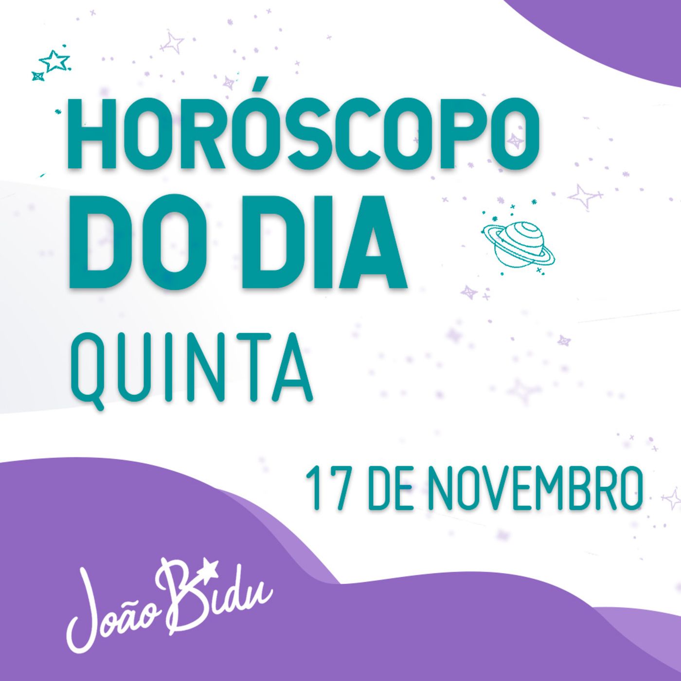 Horóscopo do Dia 17 de Novembro com João Bidu episode artwork