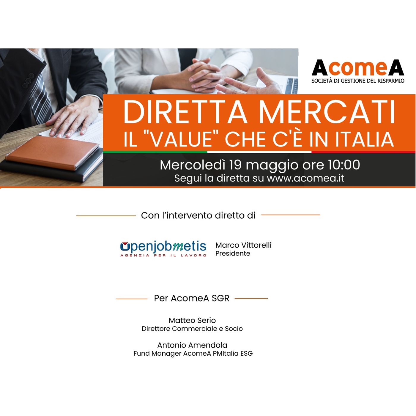 AcomeA SGR - Diretta Mercati