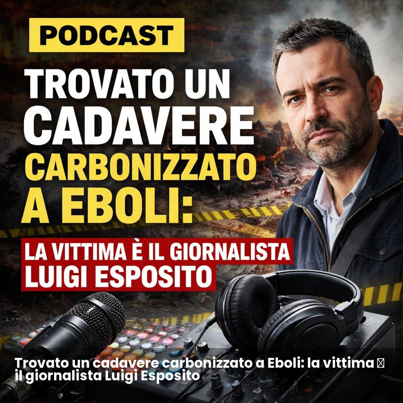 Trovato un cadavere carbonizzato a Eboli: la vittima è il giornalista Luigi Esposito episode artwork