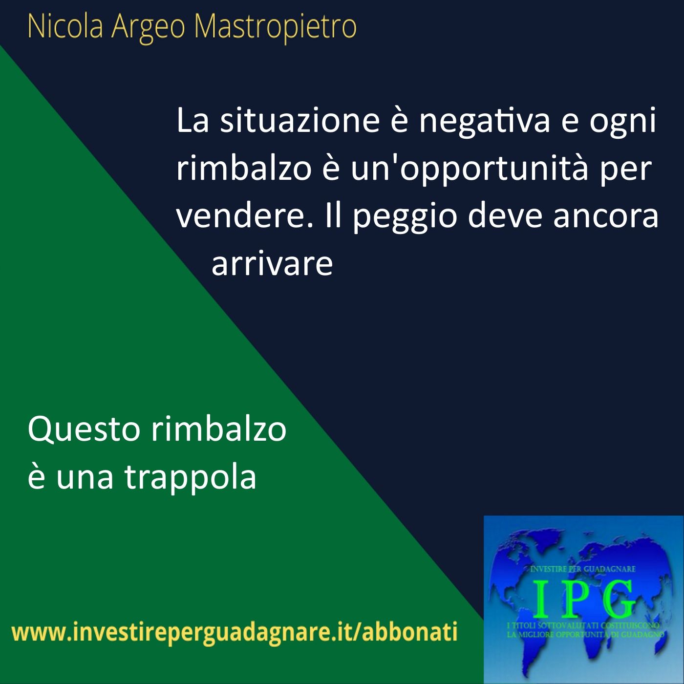 Dove vanno i mercati - Dati Macroeconomici