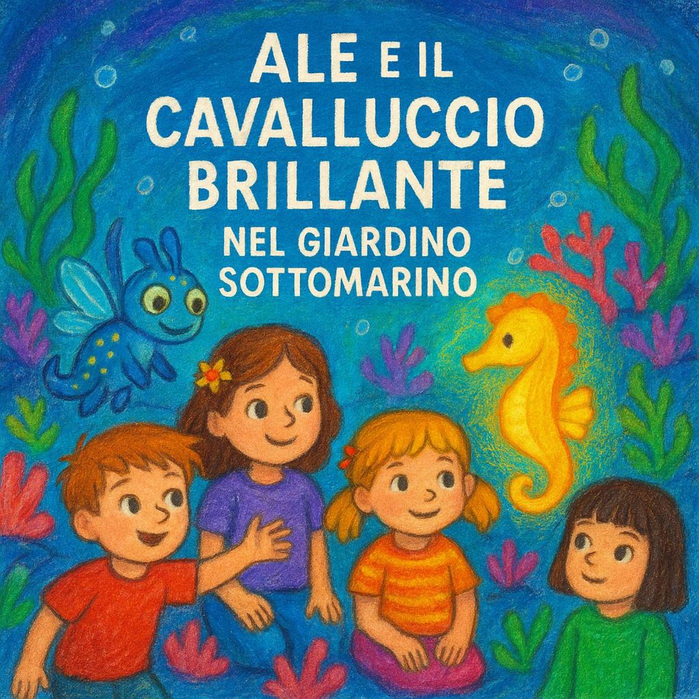Ale e il Cavalluccio Brillante nel Giardino Sottomarino