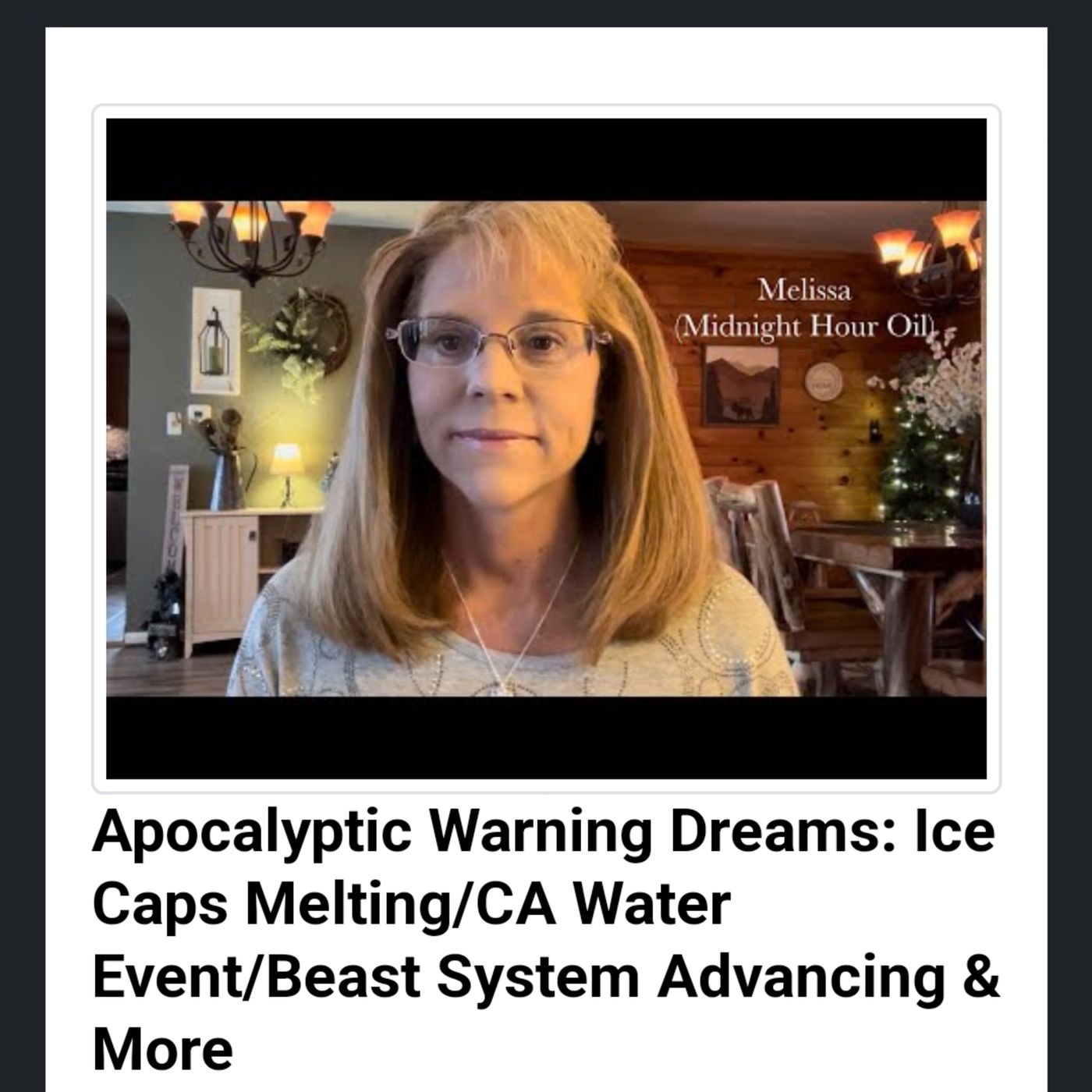 Apocalyptic Warning Dreams: Ice Caps Melting/CA Water Event/Beast System Advancing & More episode artwork