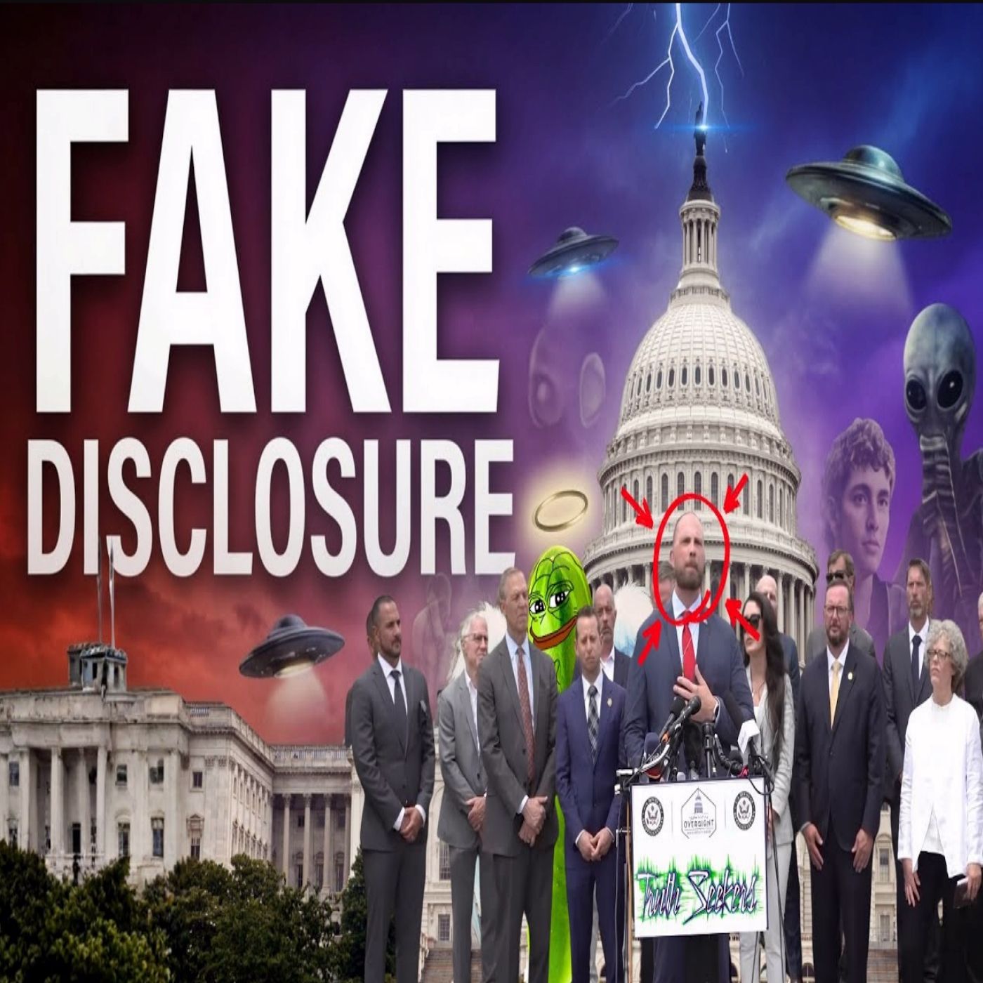 Dave Grusch's evidence free press conference on capital hill!