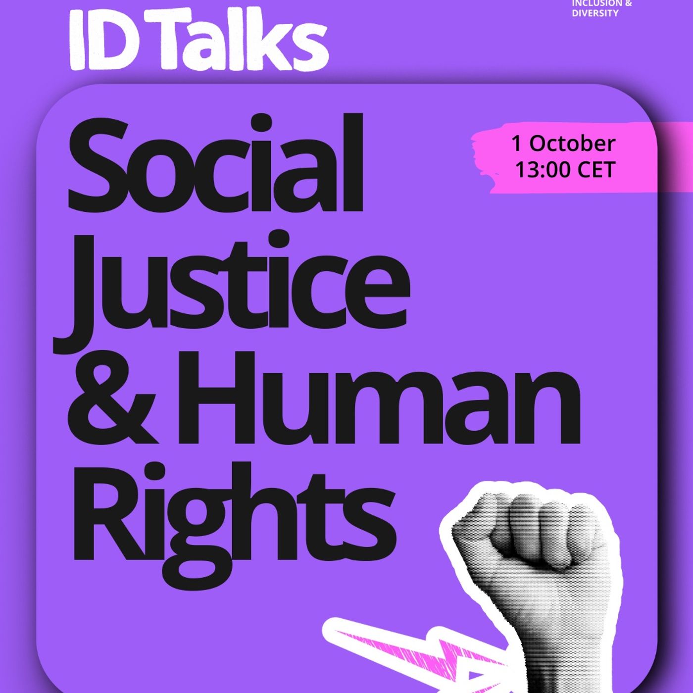 ID Talks Social Justice and Human Rights episode artwork