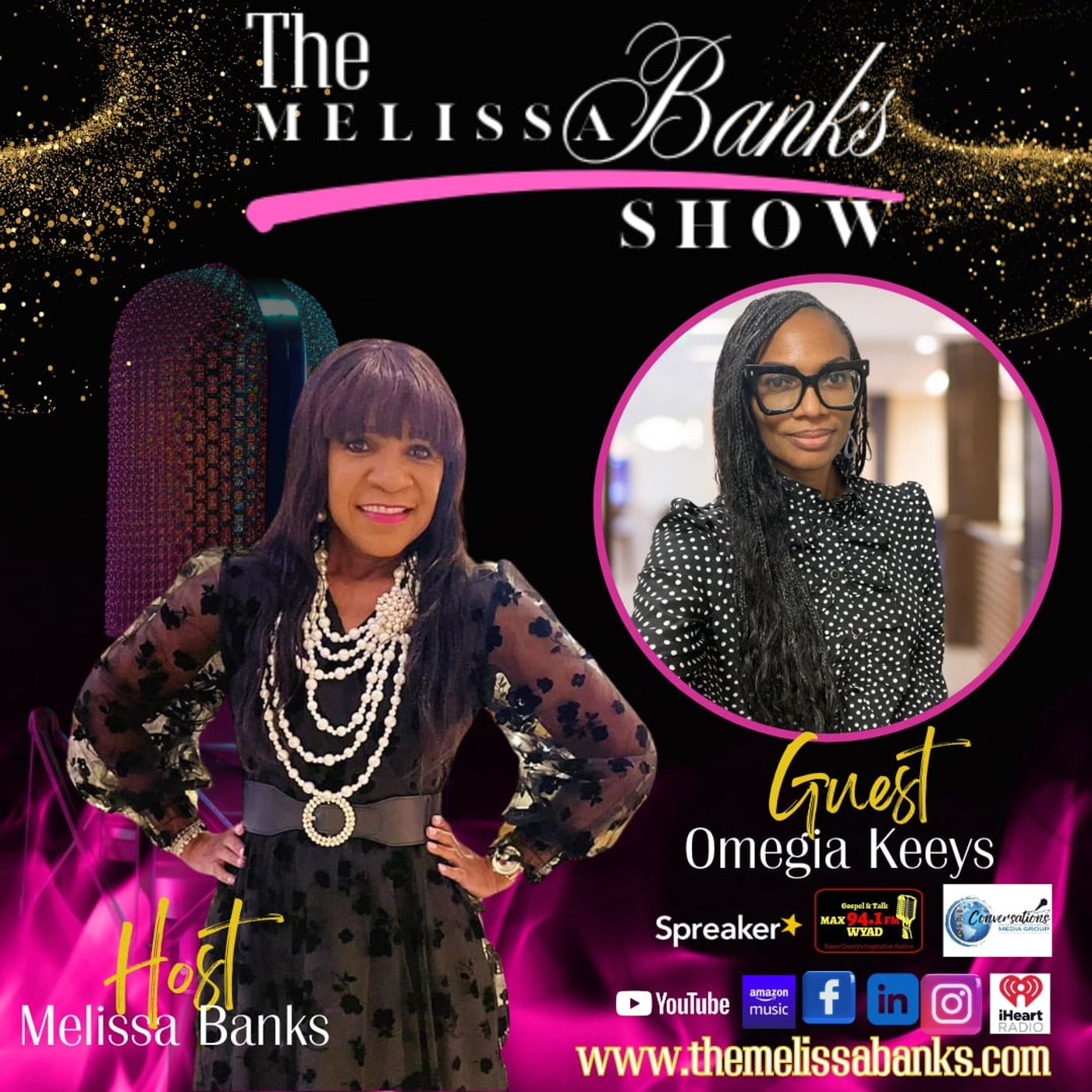 Melissa Banks welcomes Filmmaker/Author Omegia Keeys to The Melissa Banks Show ~ #vampireseries #donors #womeninfilm