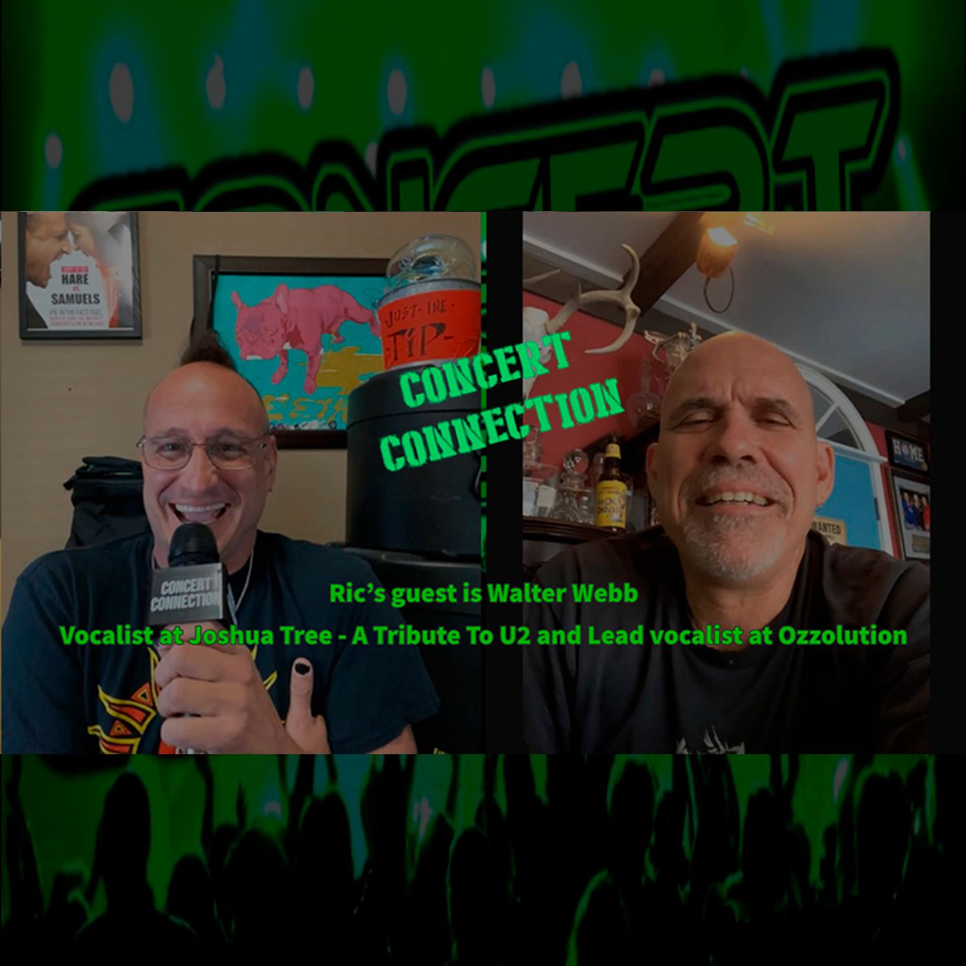 TCC Dec 16 2020 Ric's guest is Walter Webb Vocalist at Joshua Tree - A Tribute To U2 and Lead vocalist at Ozzolution episode artwork