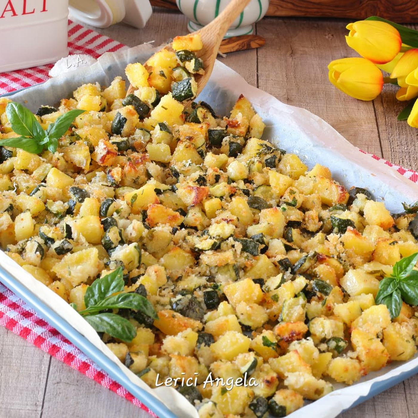 Patate e zucchine sabbiose semplici veloce