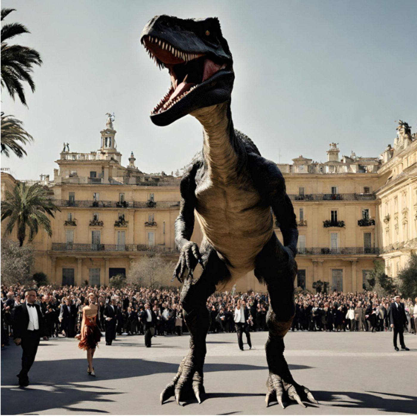 Un dinosaurio en los Goya