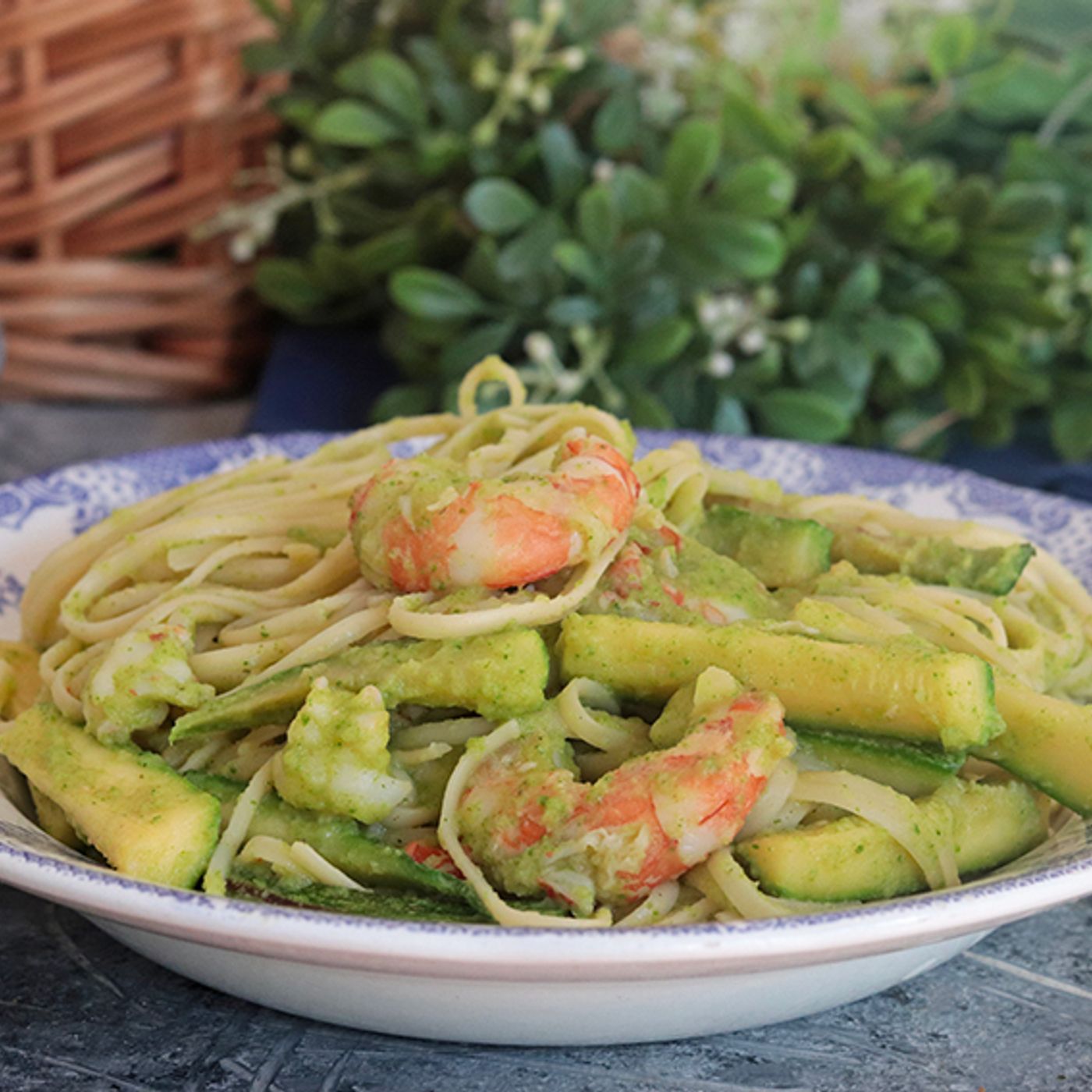 Pasta gamberi e zucchine