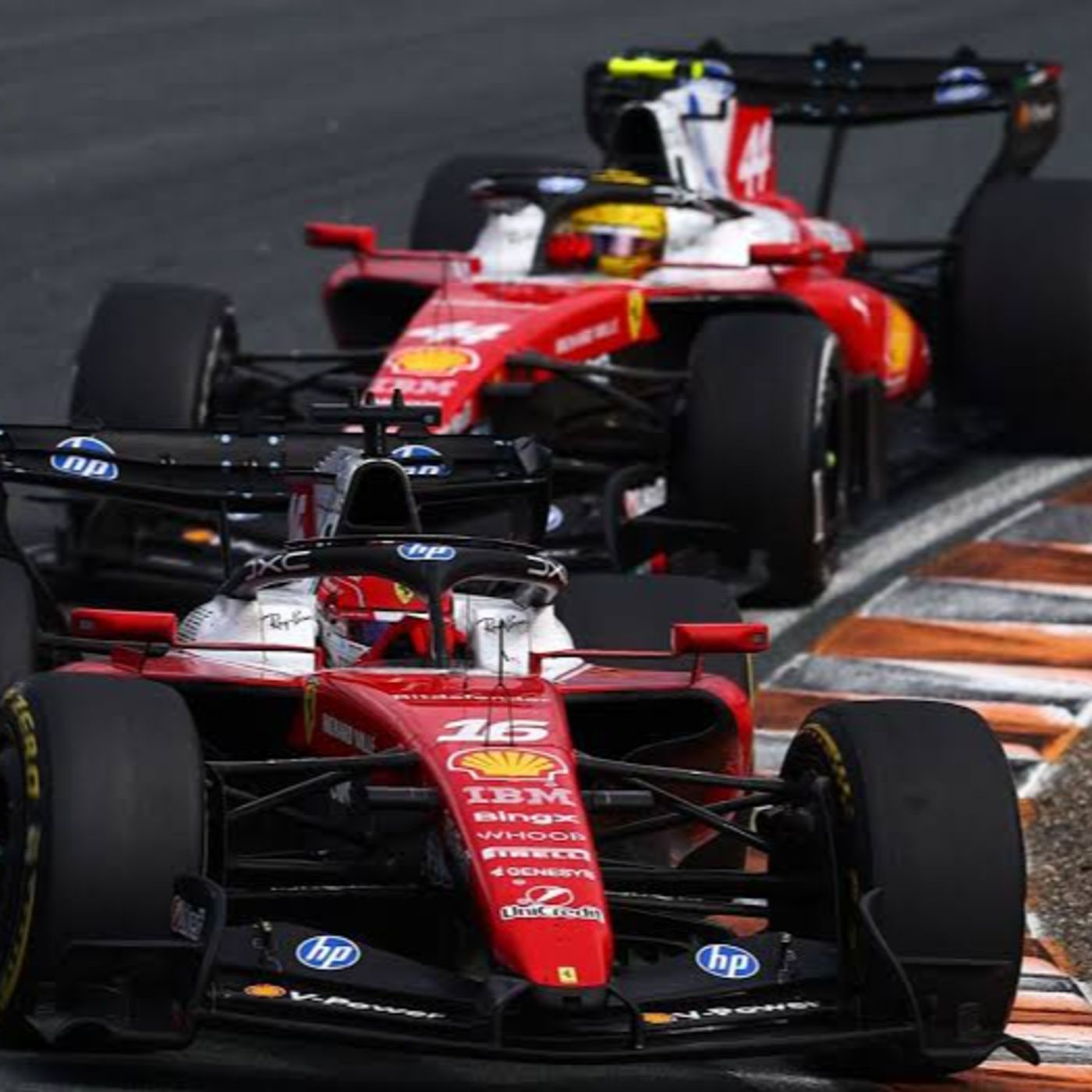 Hamilton de desculpas por rádio na Ferrari episode artwork
