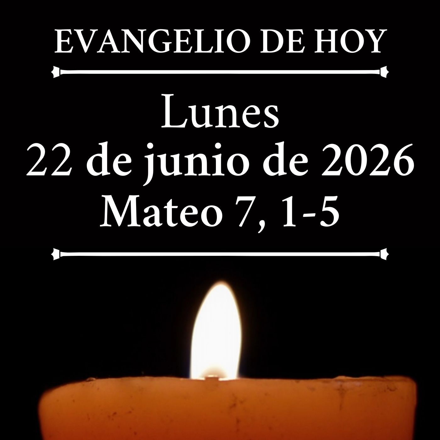 Evangelio del lunes 22 de junio de 2026 - No juzguéis, para que no seáis juzgados episode artwork